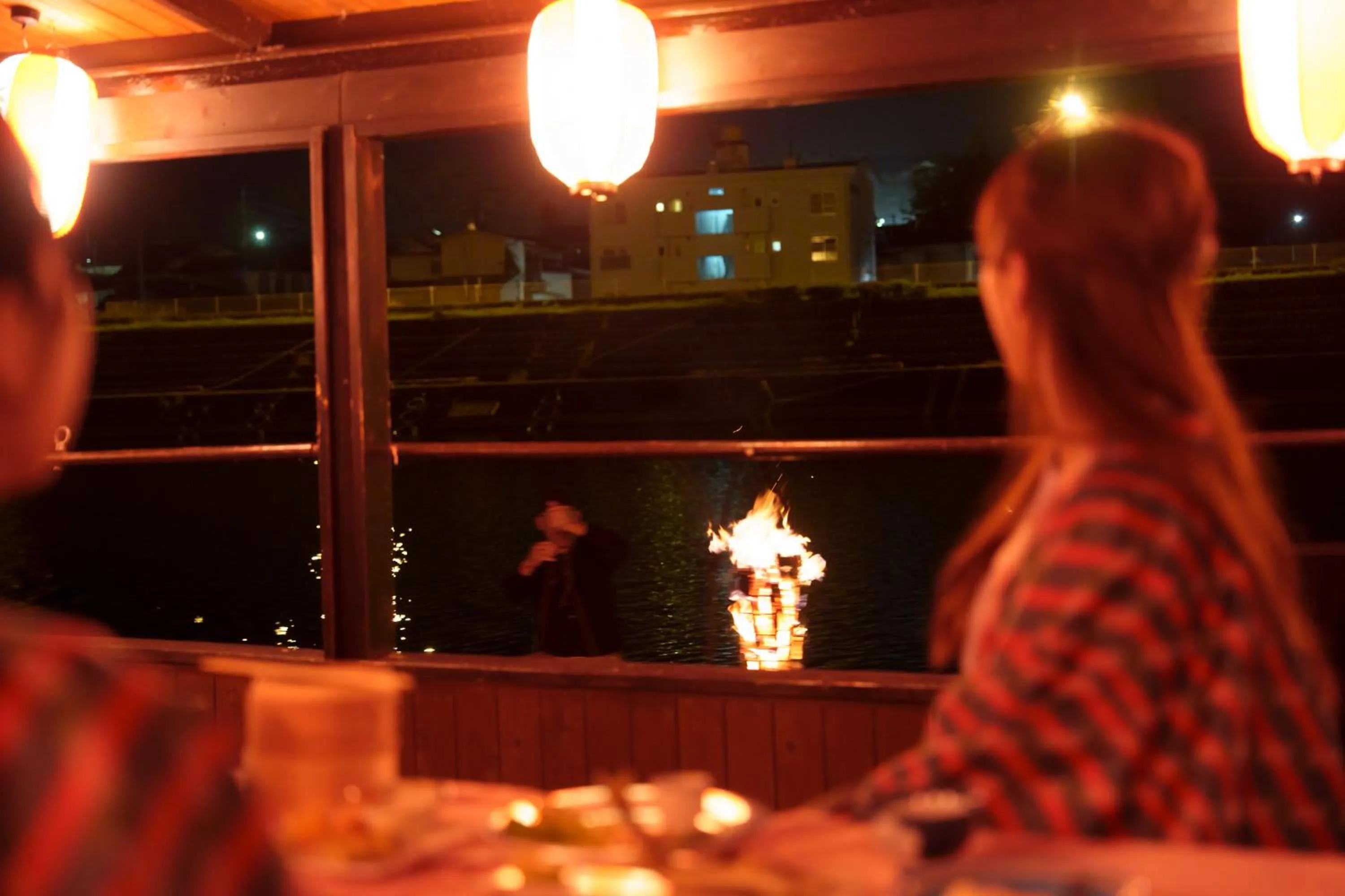 Evening entertainment in Hita Onsen Kizantei Hotel