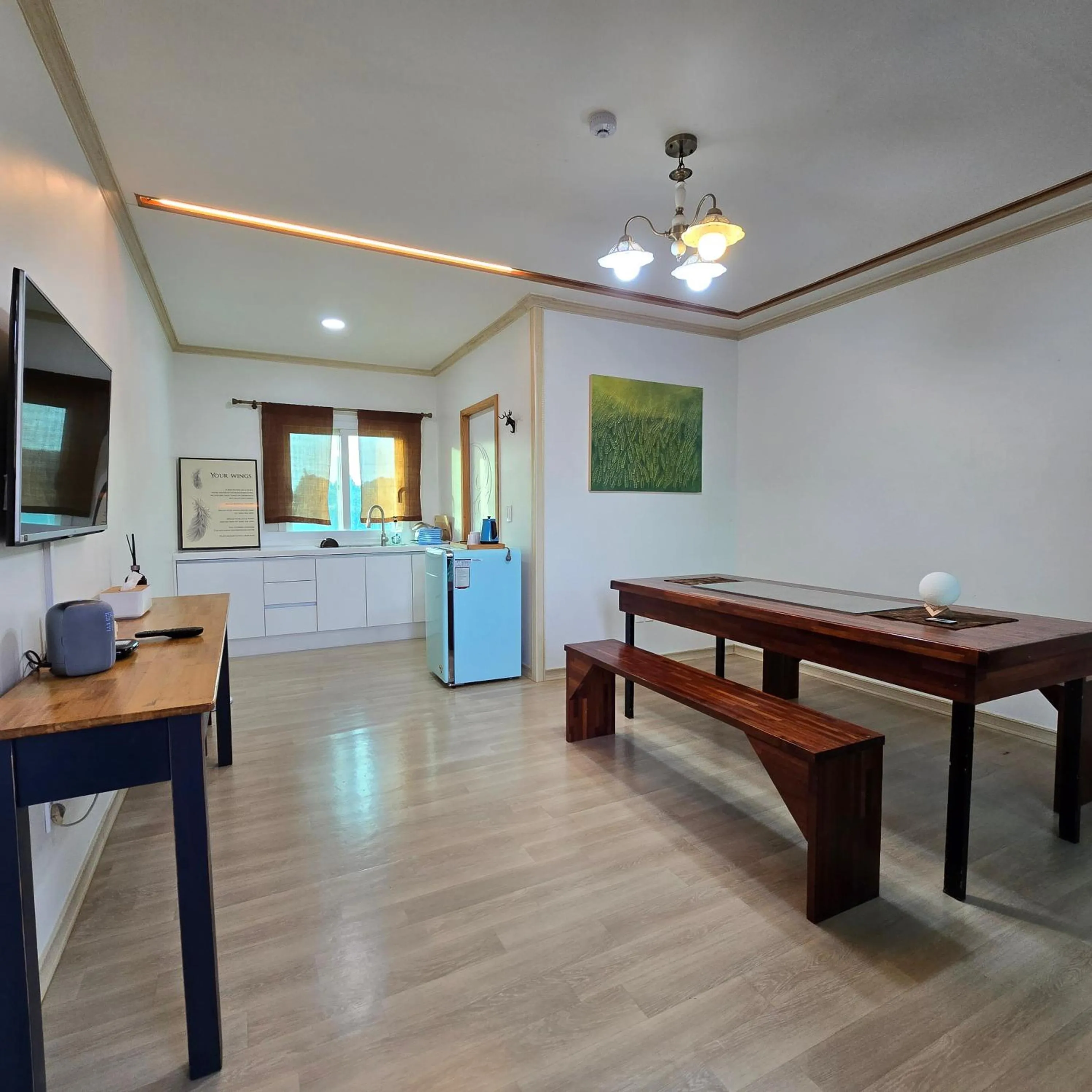 Living room in Wind Jeju Cafe & Pension