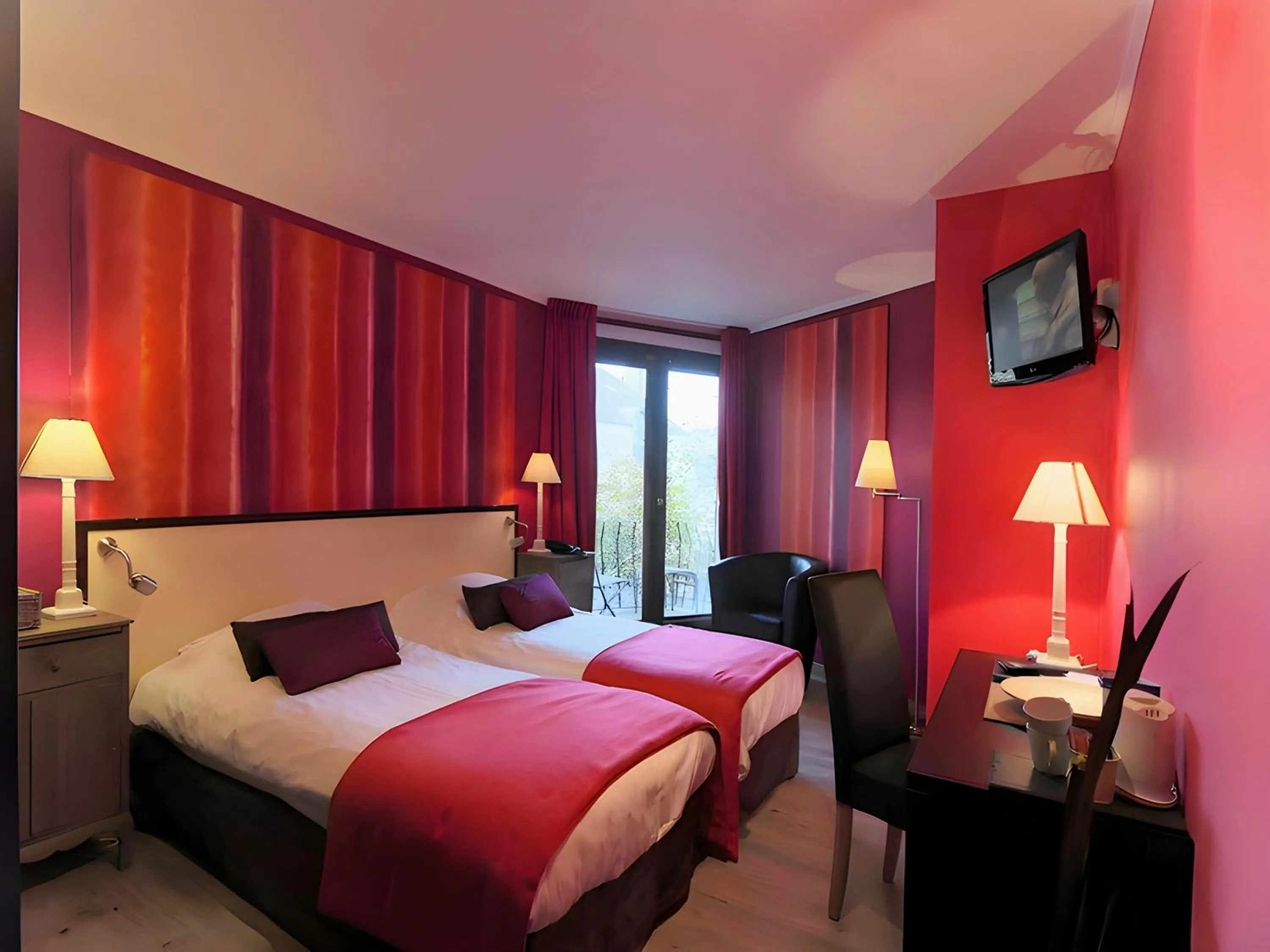 Bed in Hotel Myrtilles