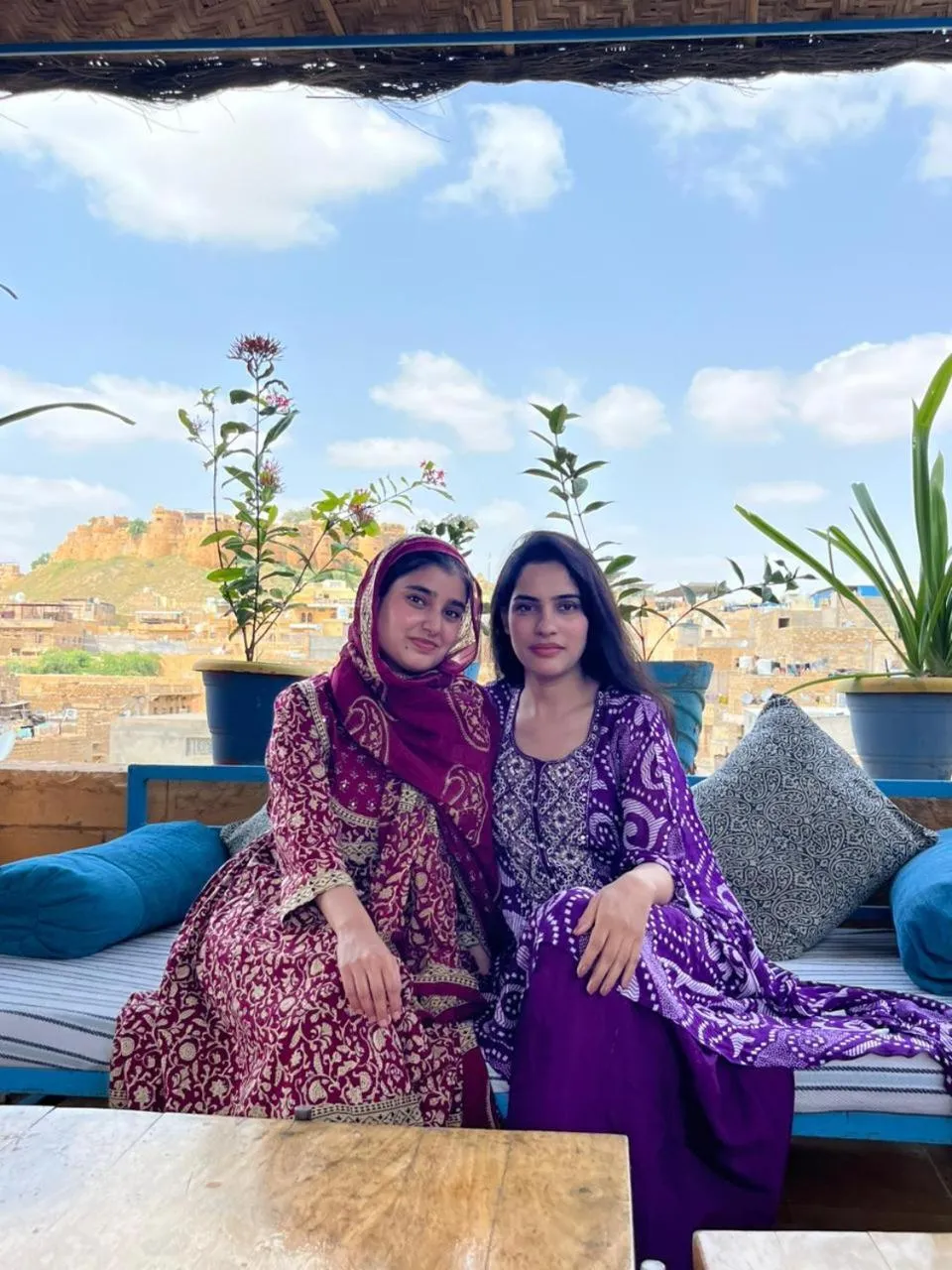 People in Jaisalmer Hostel Crowd