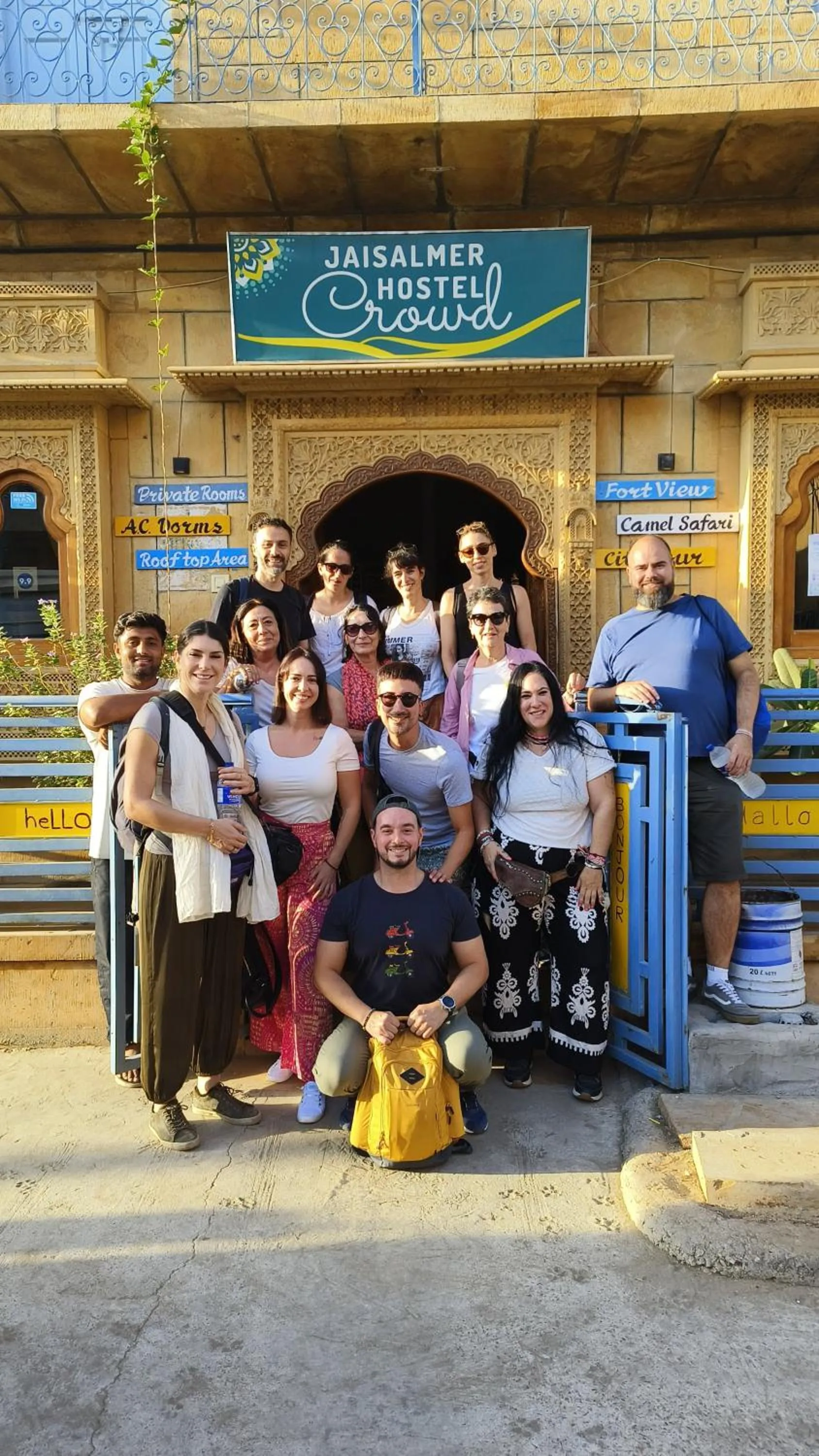 Facade/entrance in Jaisalmer Hostel Crowd