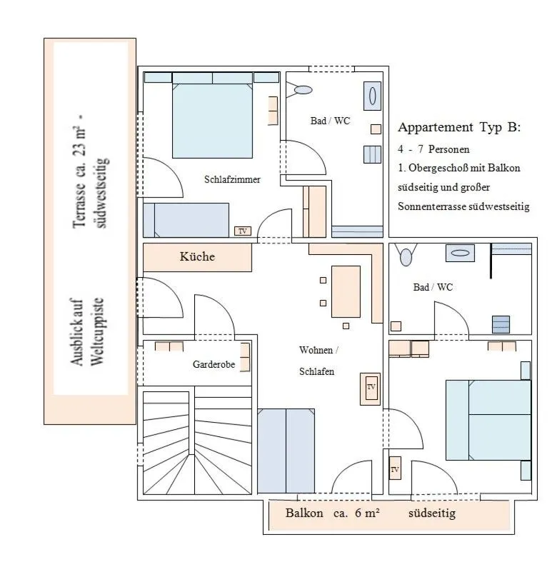 Area and facilities in Appartements Gotthardt