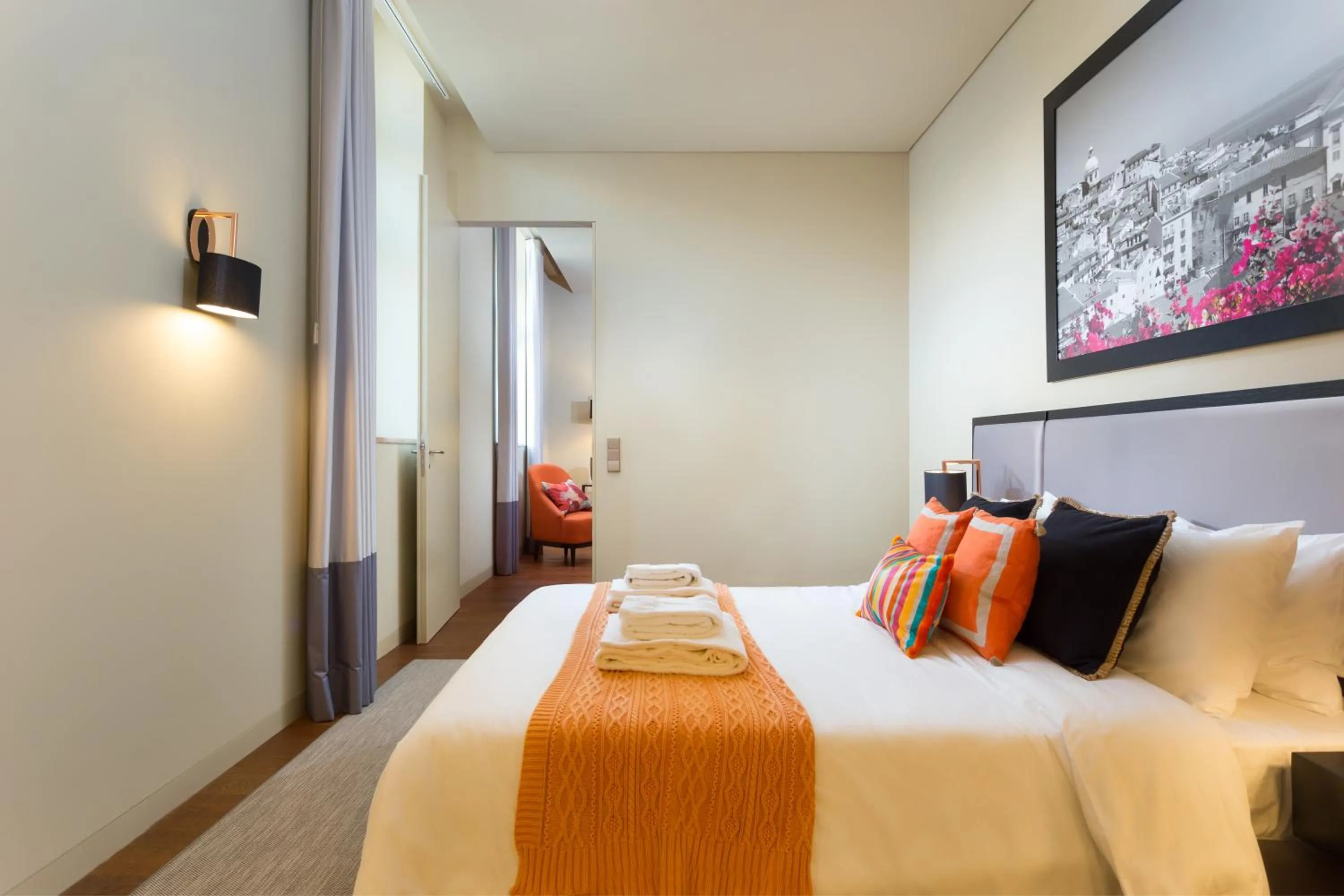 Bedroom, Bed in Lisbon Finestay 8 Building Apartments