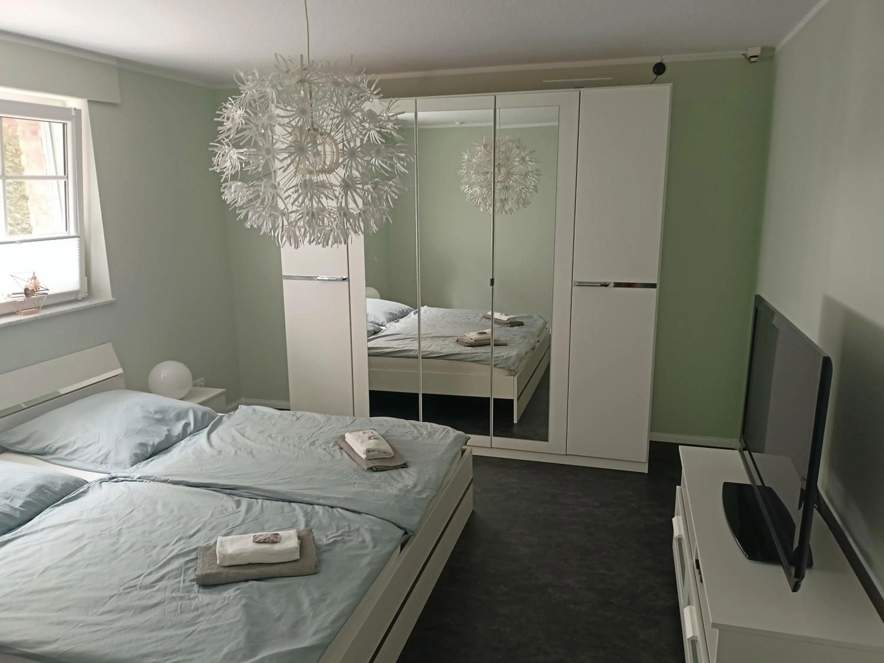 Bedroom, Bed in Ferienwohnung JaRa 1 mit Sauna