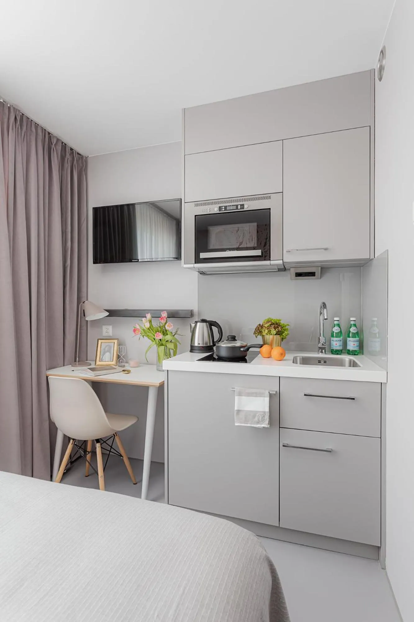 Kitchen or kitchenette in VISIONAPARTMENTS Lucerne - contactless check-in