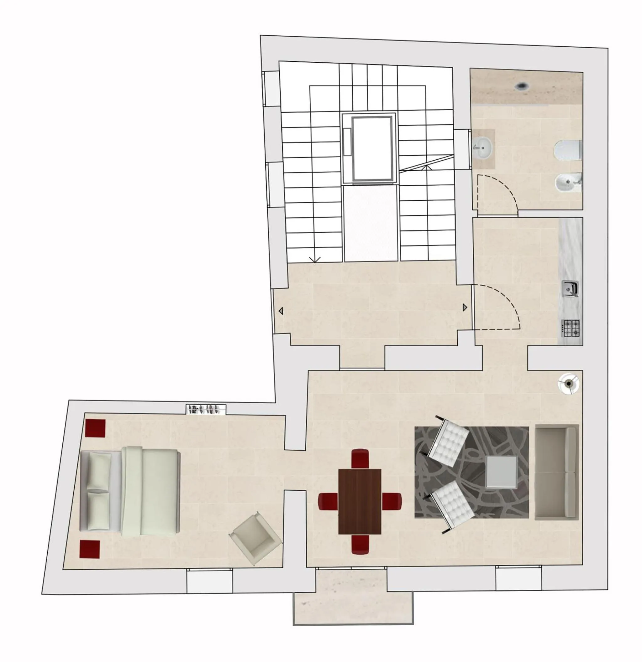 Floor plan in Re Federico Boutique Hotel
