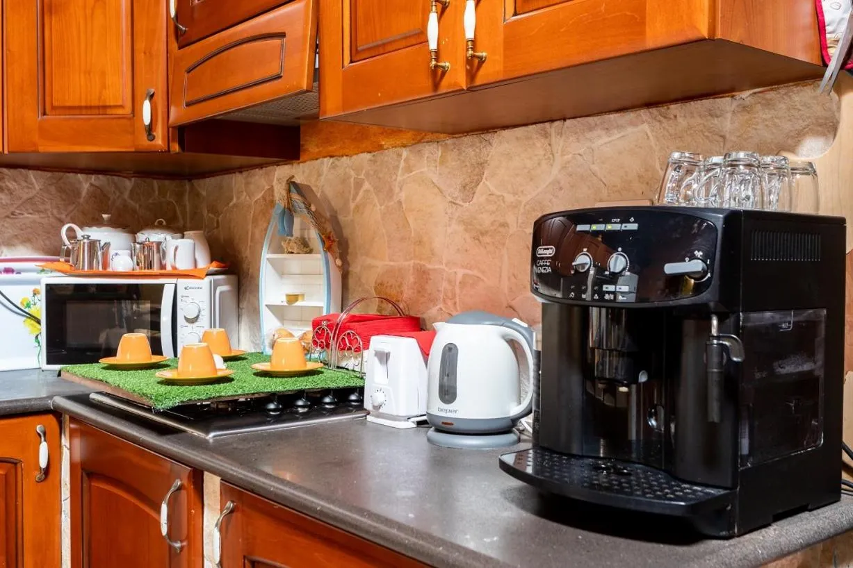 Kitchen or kitchenette in Affittacamere Shardana