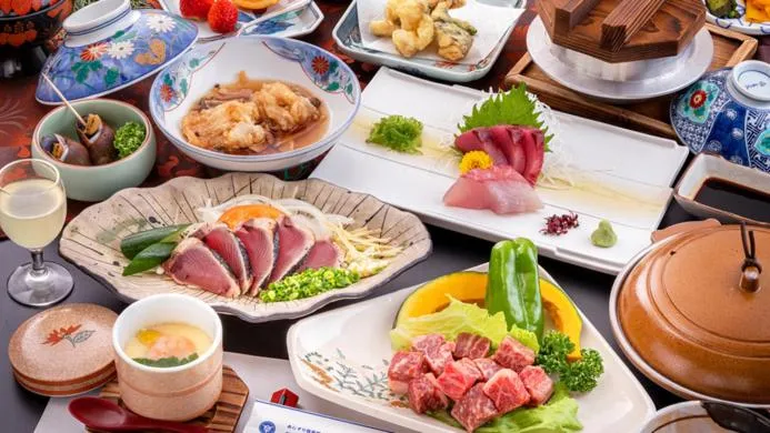 Dinner in Ashizuri Kokusai Hotel