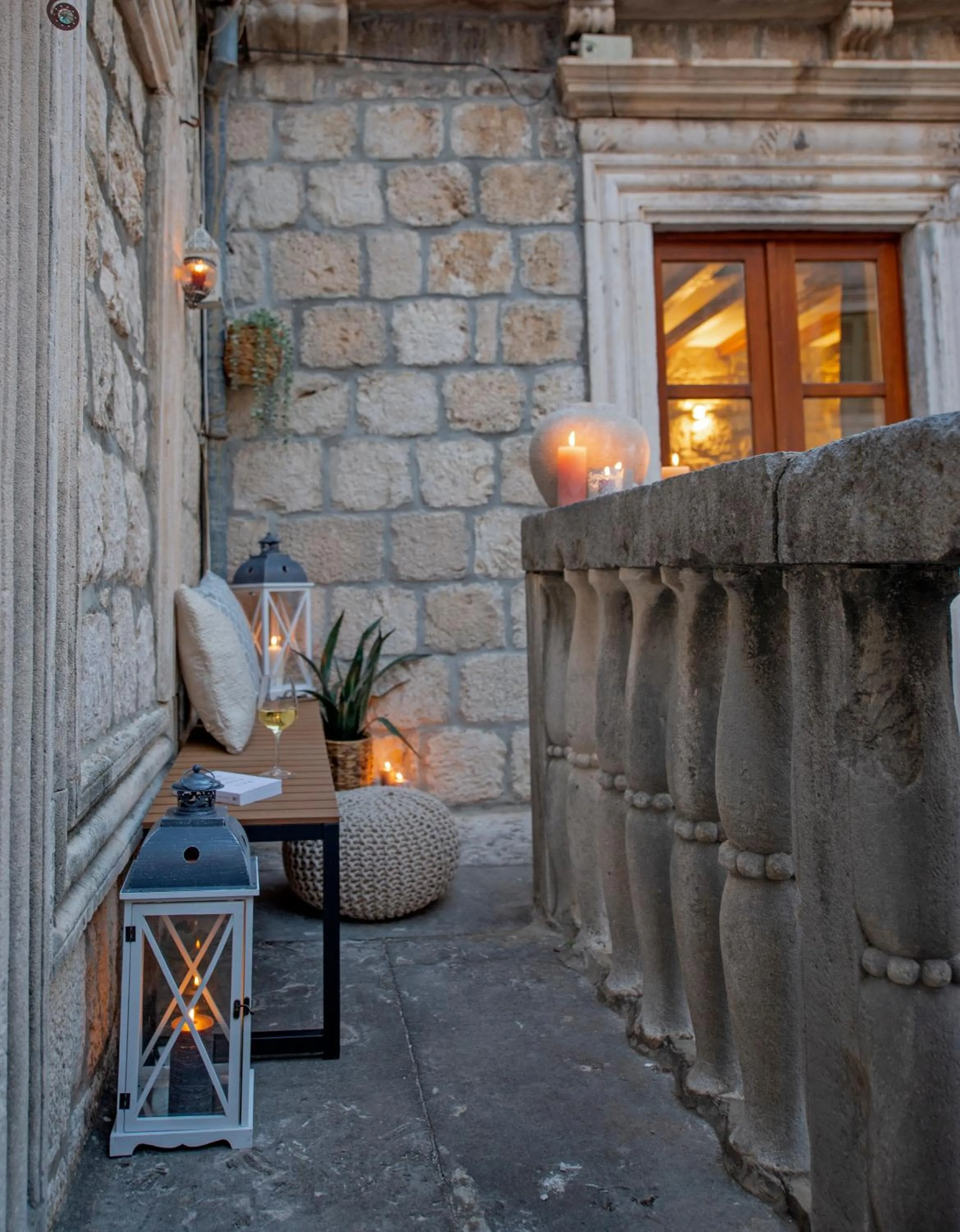 Balcony/Terrace in Loft in Ismaelli Palace Korcula