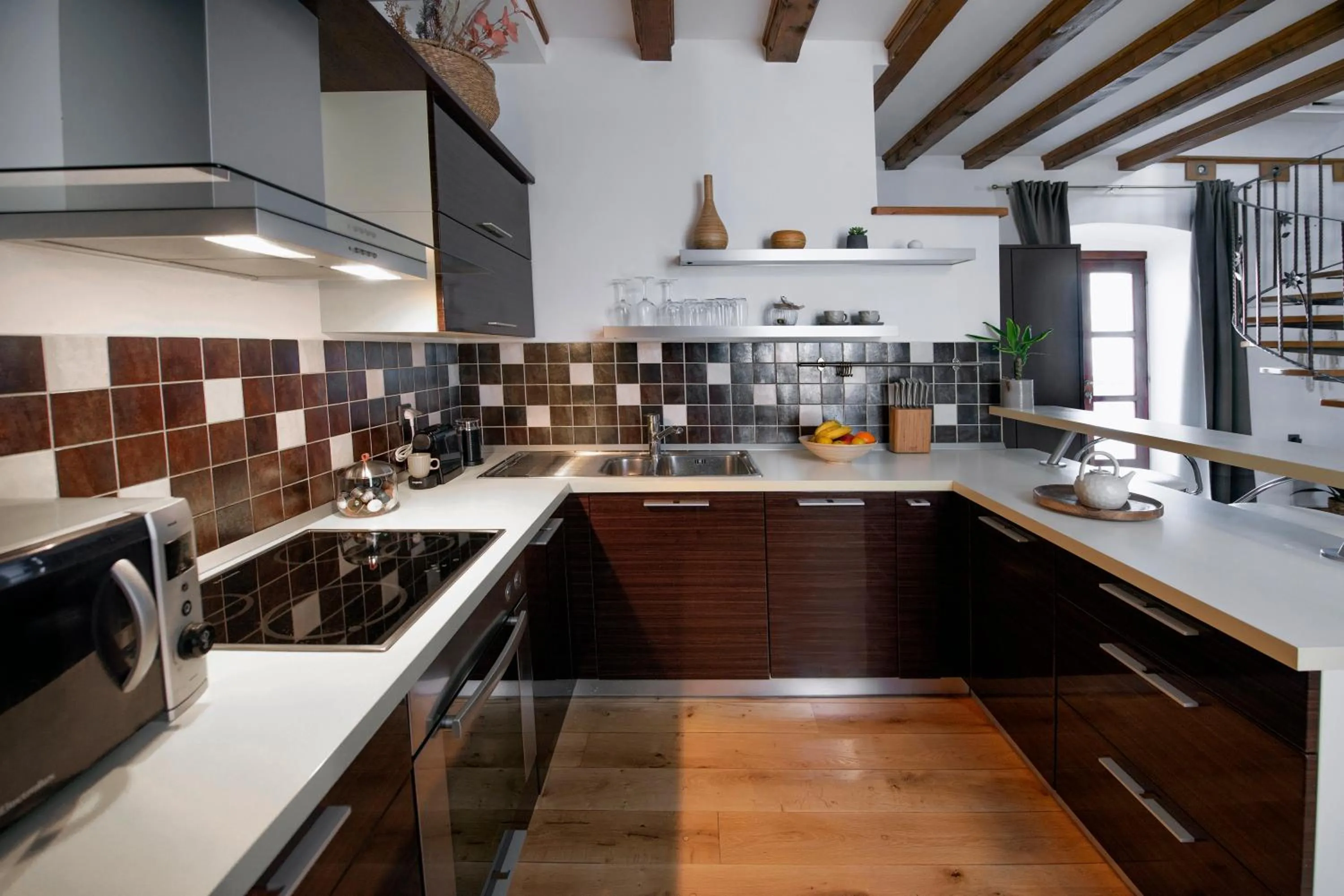 Kitchen or kitchenette in Loft in Ismaelli Palace Korcula