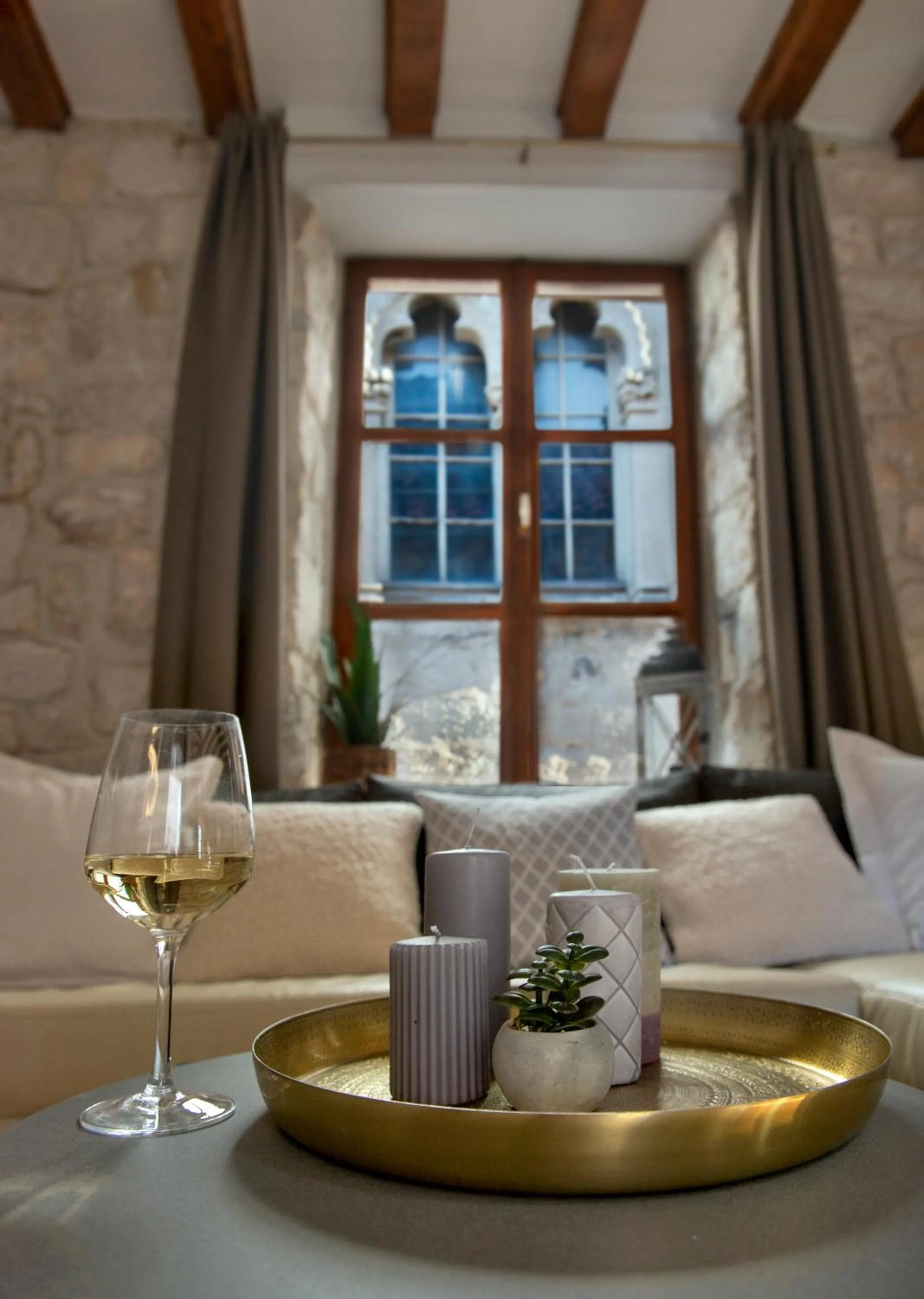 Living room in Loft in Ismaelli Palace Korcula