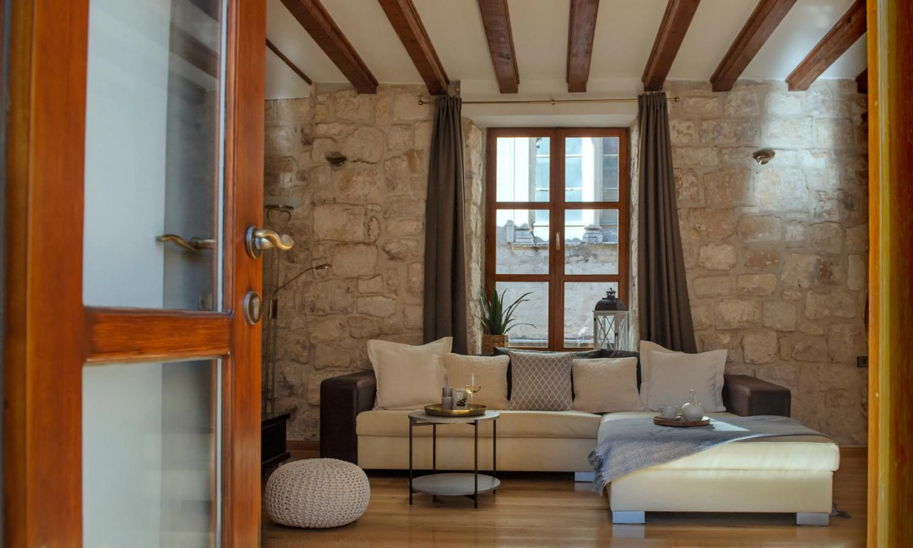 Living room in Loft in Ismaelli Palace Korcula