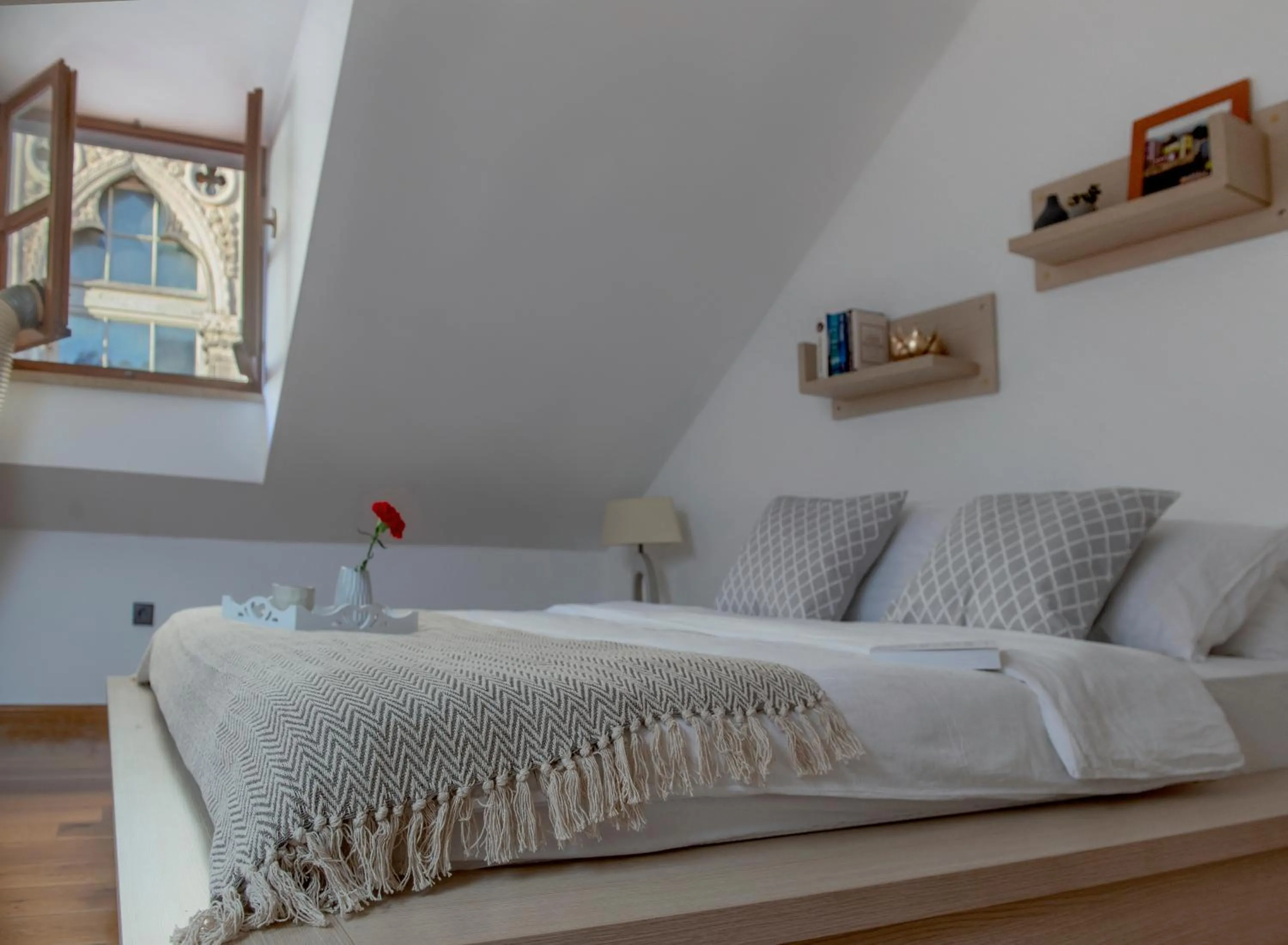 Bedroom, Bed in Loft in Ismaelli Palace Korcula