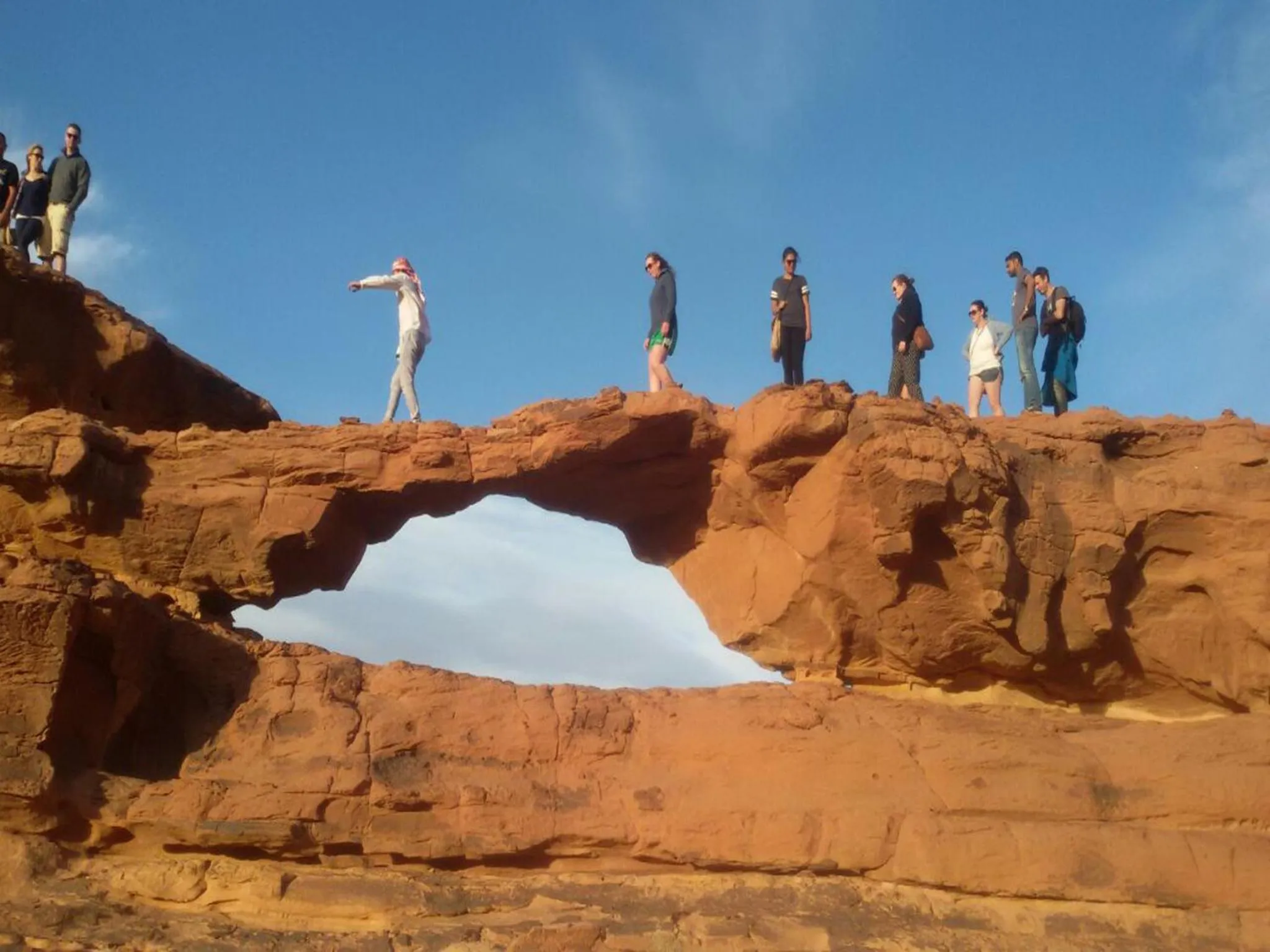 group of guests in Wadi Rum Quiet Village Camp