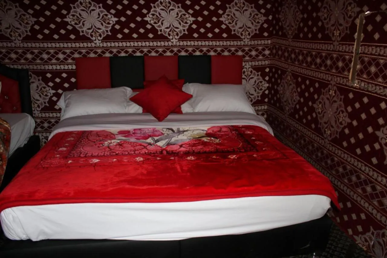 Bed in Wadi Rum Quiet Village Camp