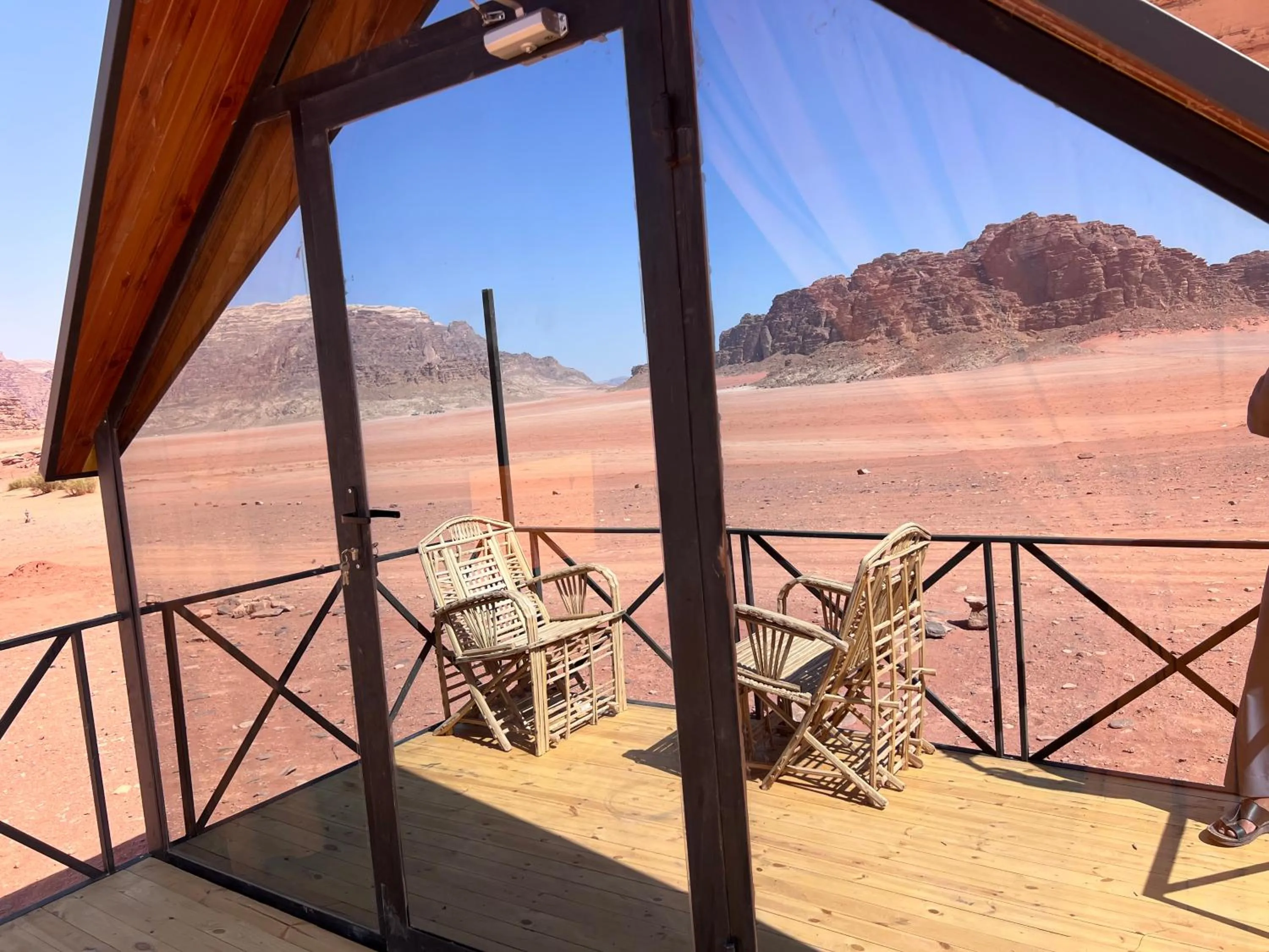 Mountain view in Wadi Rum Quiet Village Camp