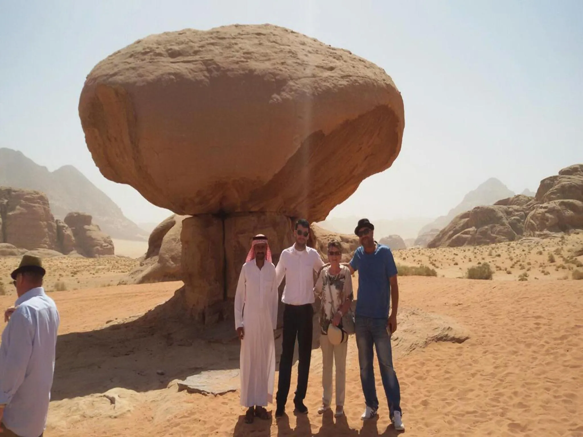 group of guests in Wadi Rum Quiet Village Camp