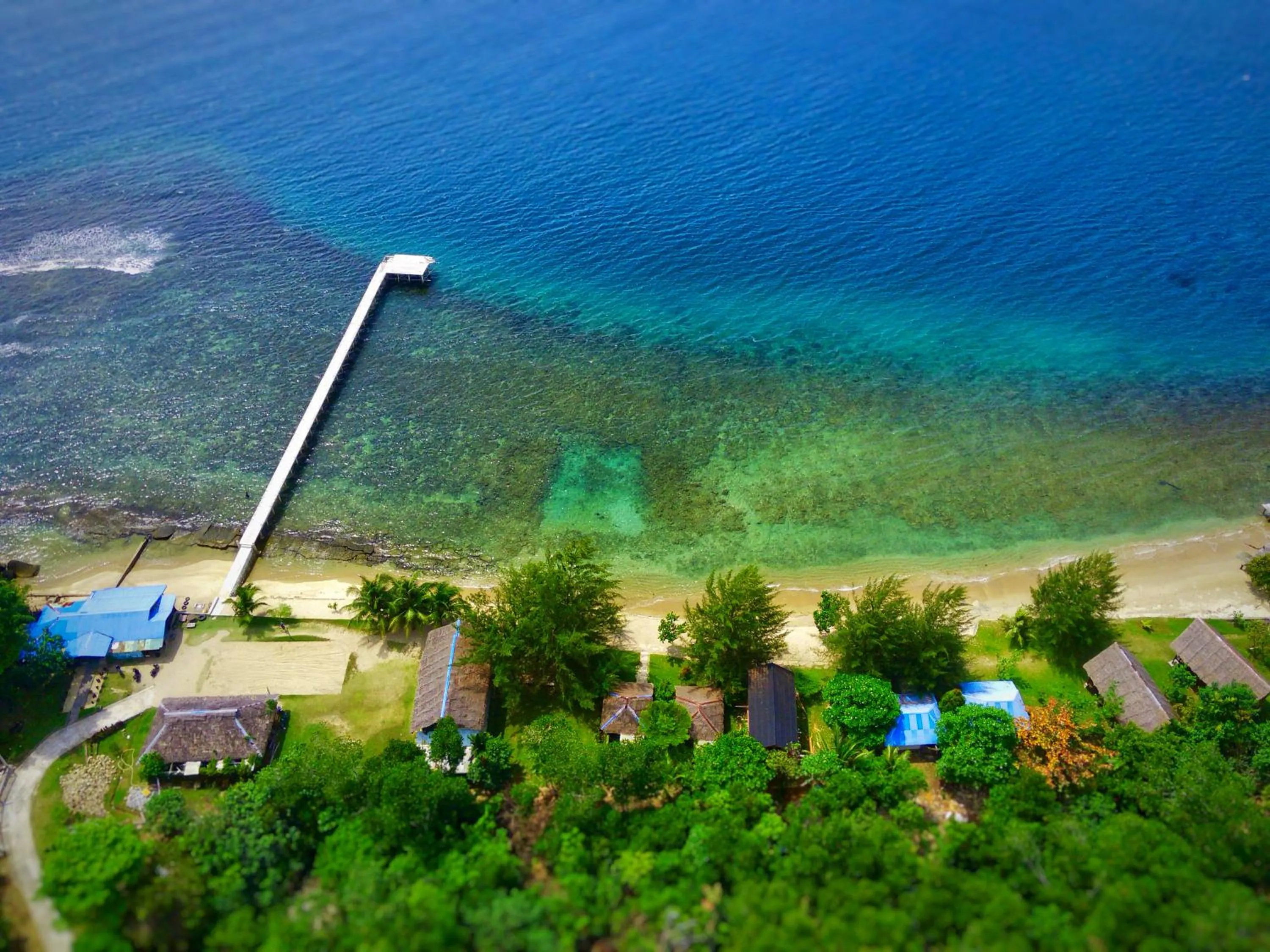Bird's eye view in Ricky's Beach House