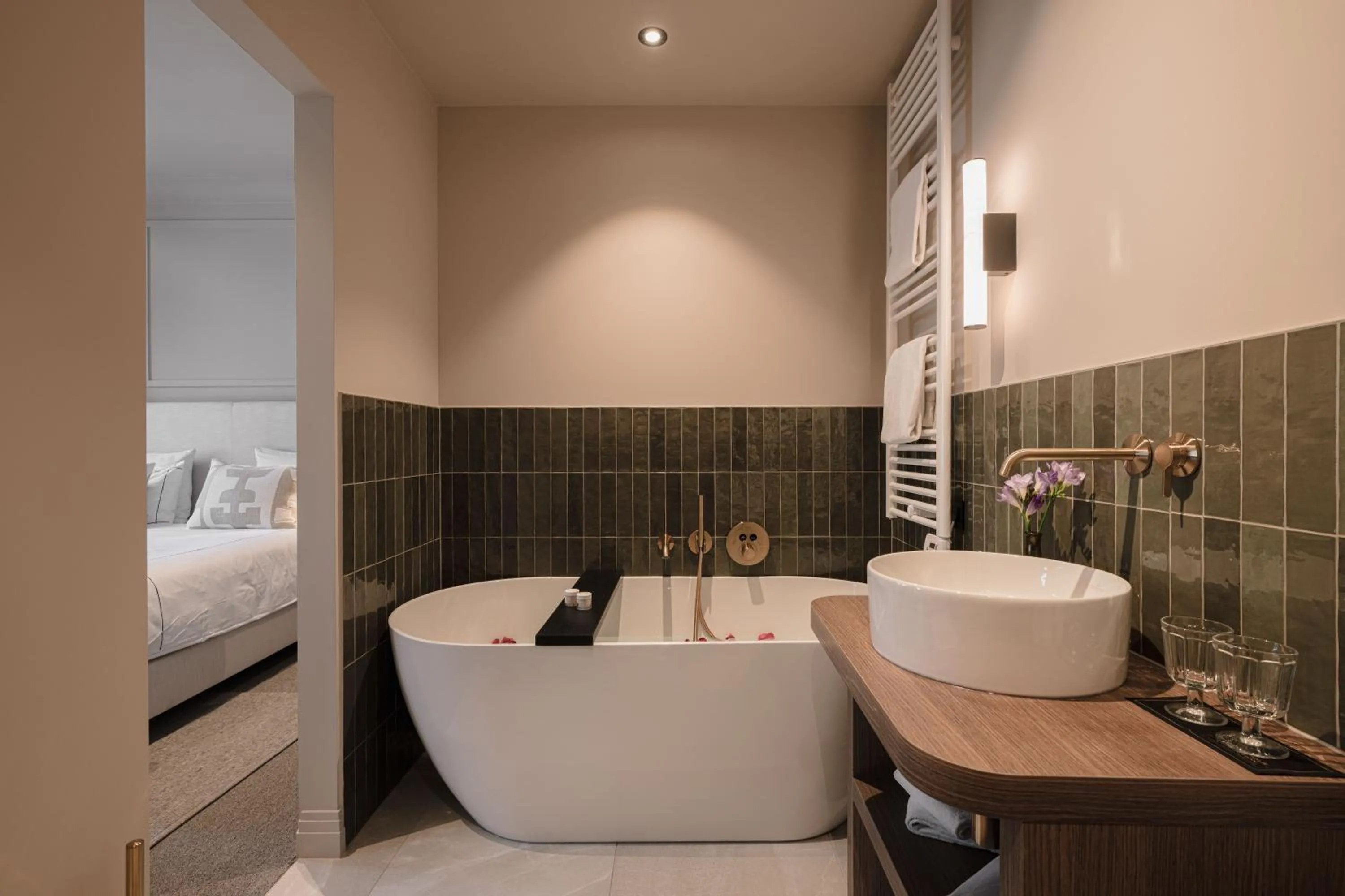Bath, Bed in Boutiquehotel Le Foulage - adults only
