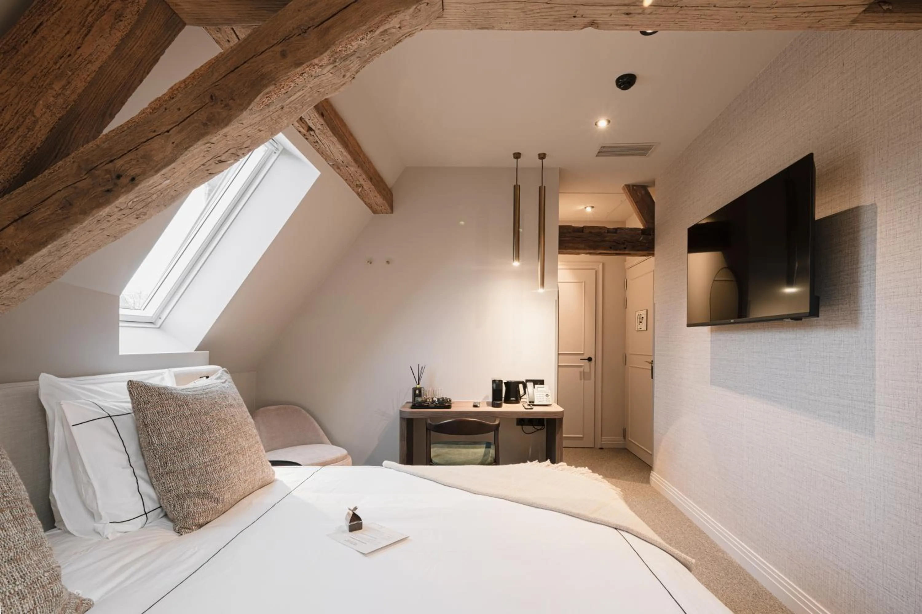 Bedroom, Bed in Boutiquehotel Le Foulage - adults only