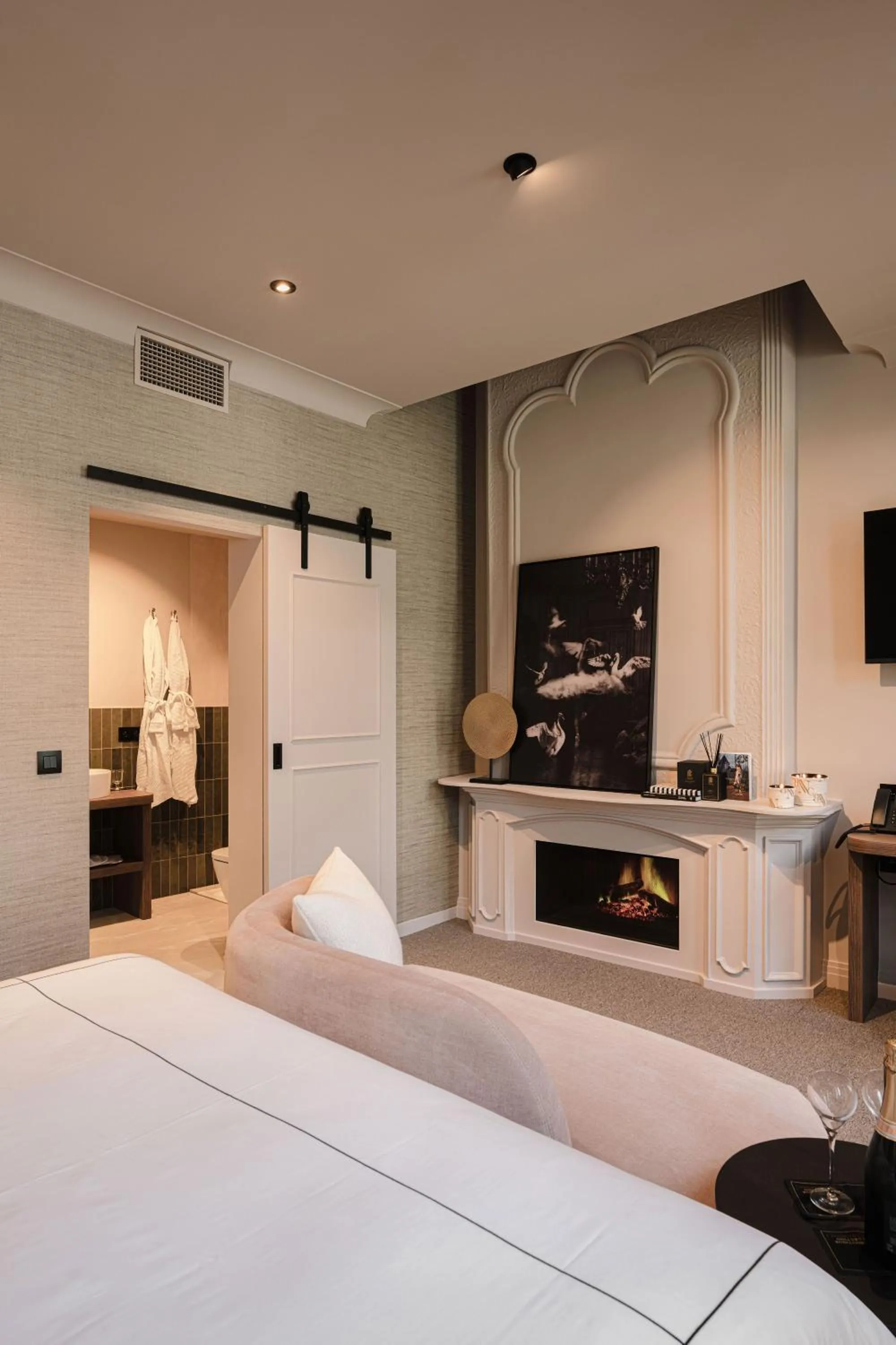 Bedroom, Bed in Boutiquehotel Le Foulage - adults only