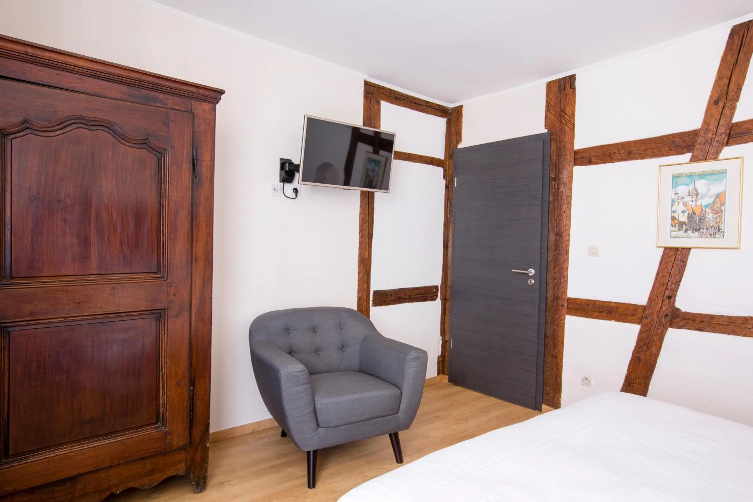 TV and multimedia, Bed in Laterale Residences Riquewihr