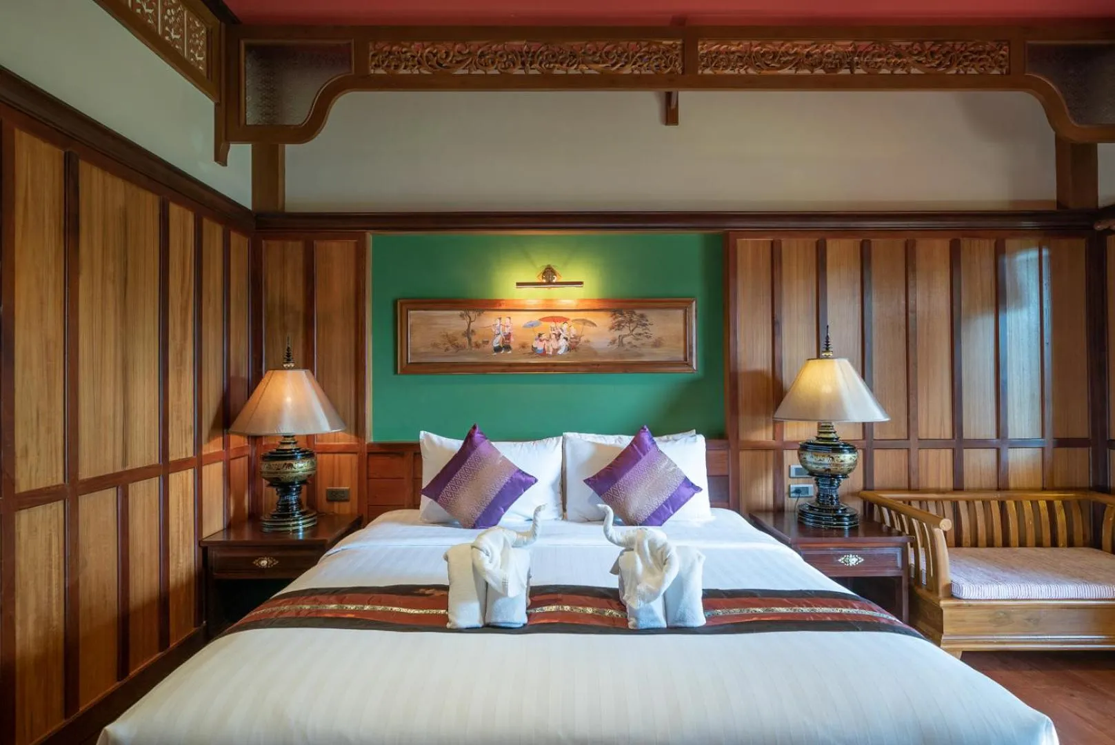 Bed in ViangNgam LanNa Villa Resort (SHA Extra Plus)