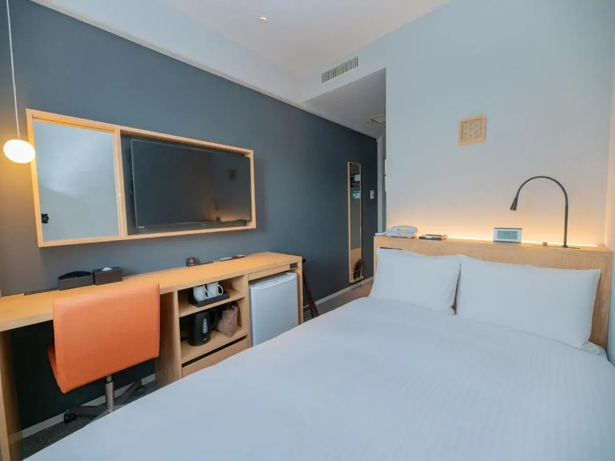 Bed in Central Hotel Takeoonsen Ekimae Bed in Central Hotel Takeoonsen Ekimae