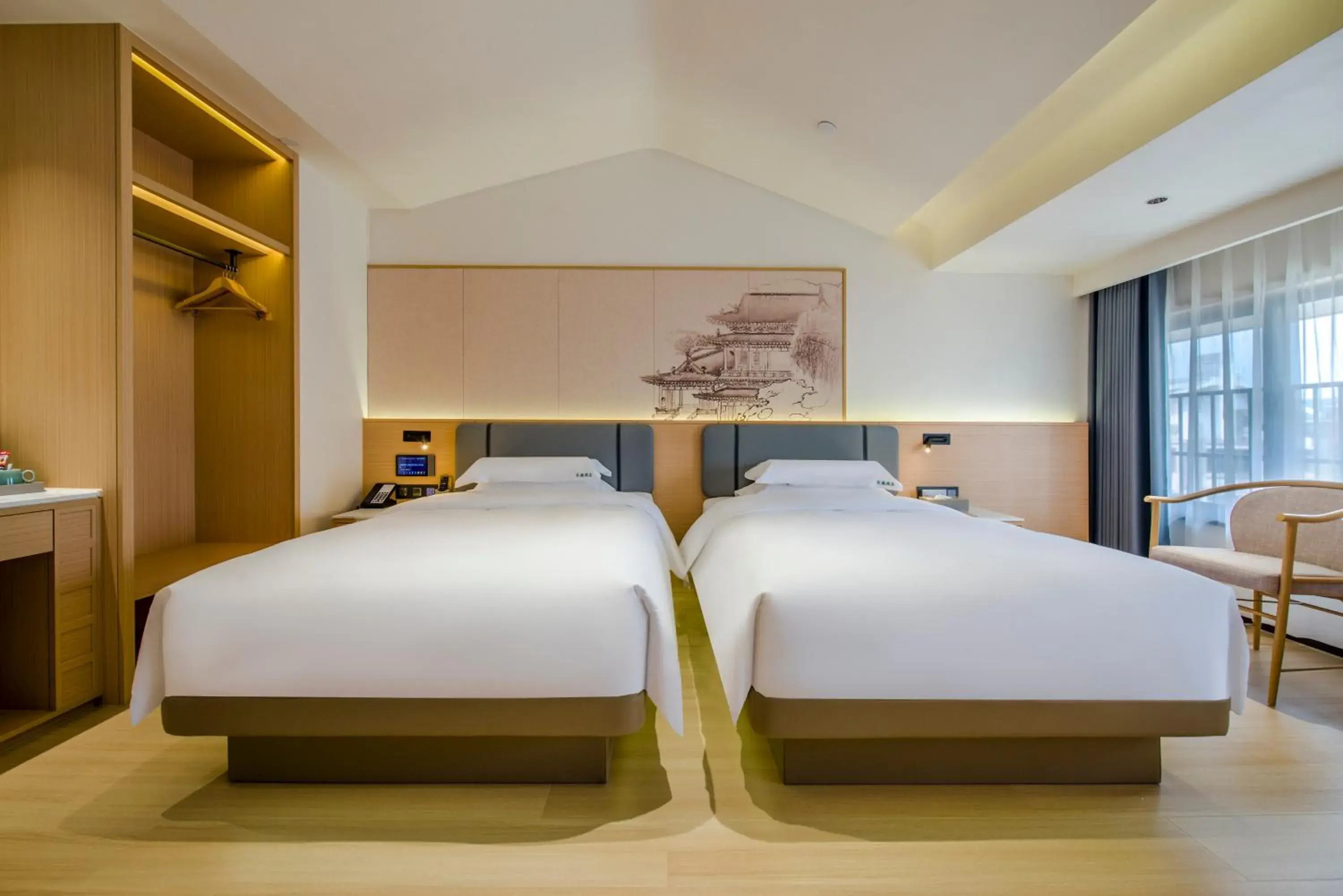 Photo of the whole room, Bed in Yiwu Baide Theme Hotel Photo of the whole room, Bed in Yiwu Baide Theme Hotel