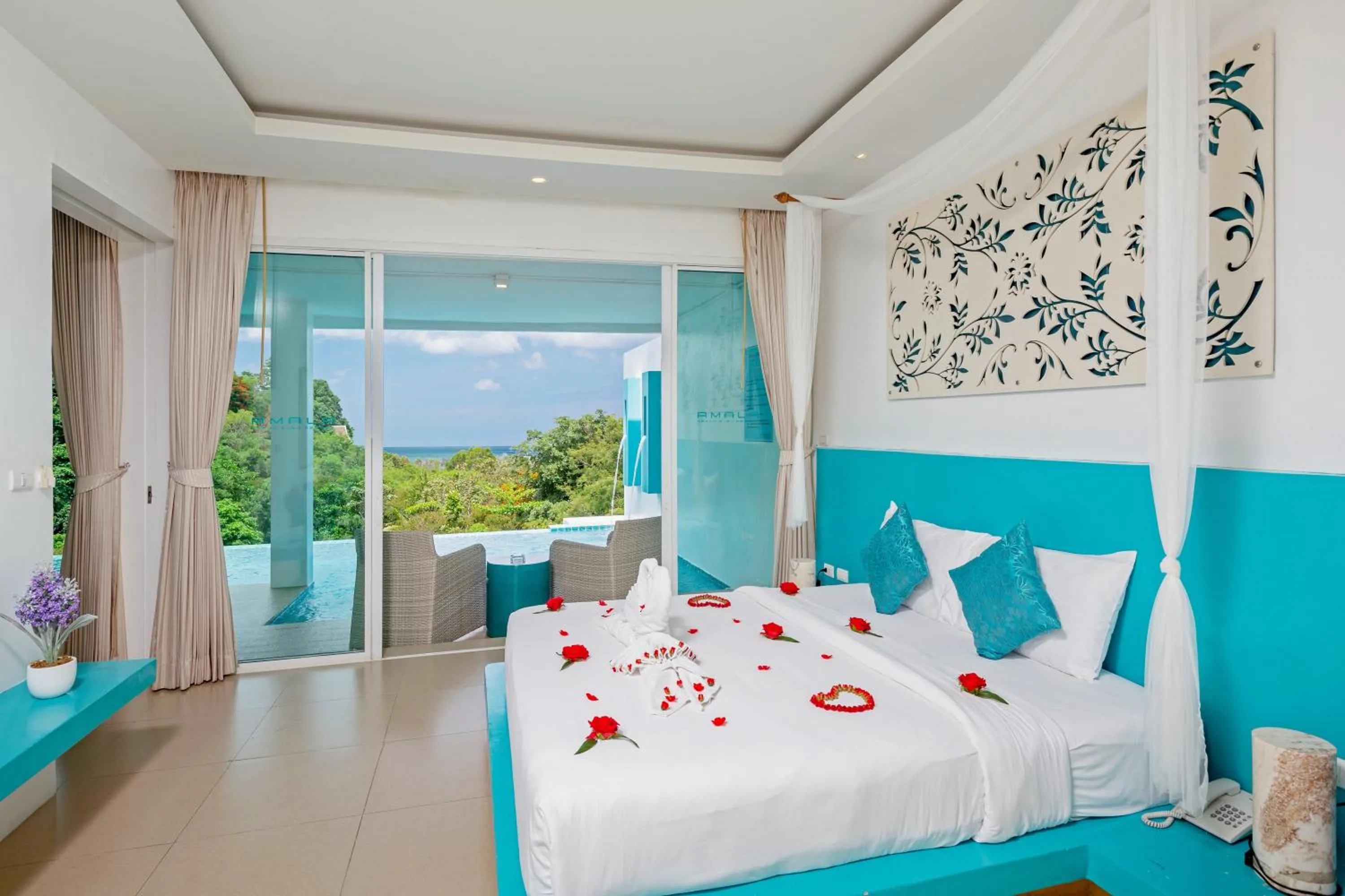 Decorative detail, Bed in Amala Grand Bleu Resort Hilltops - SHA