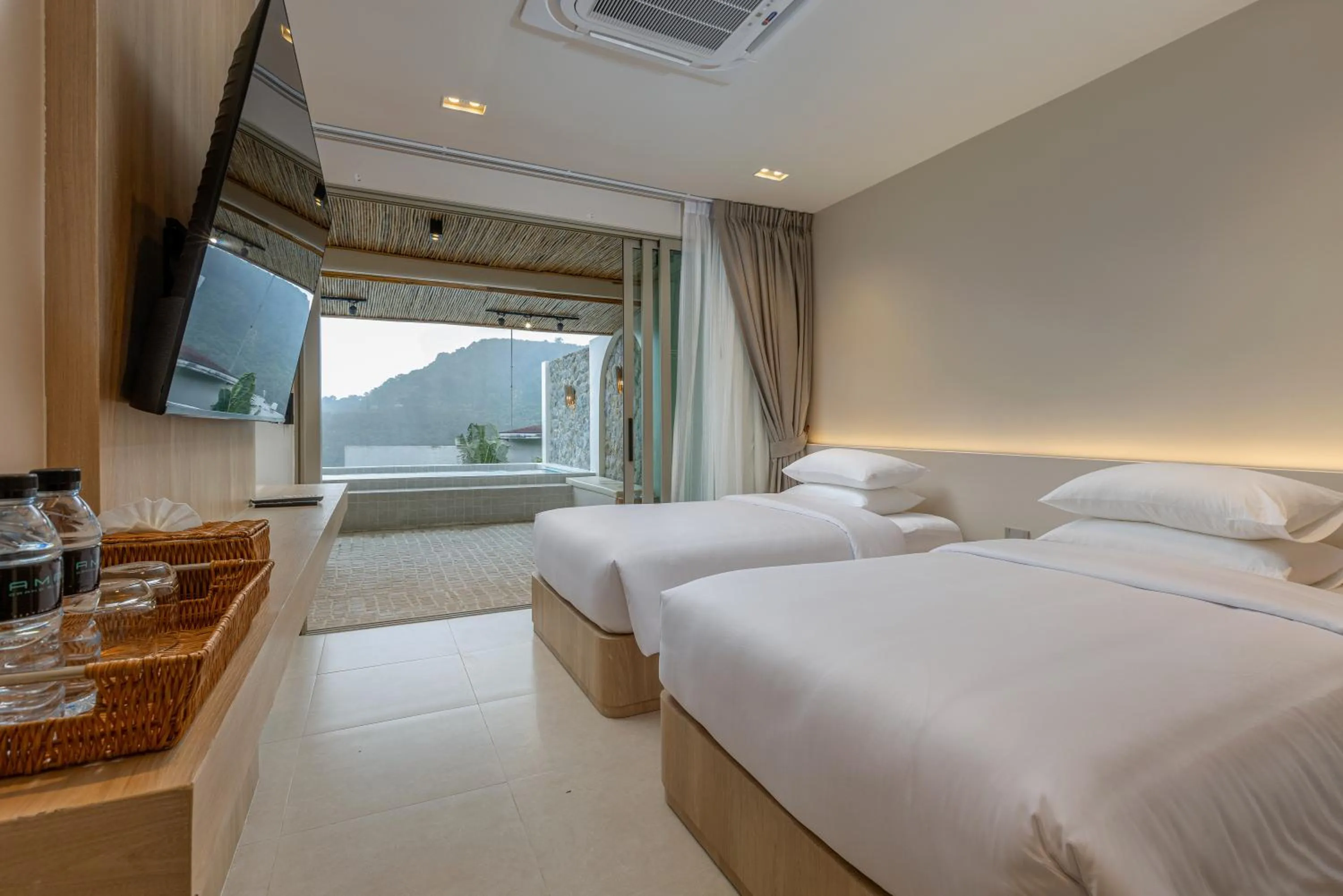 Bed in Amala Grand Bleu Resort Hilltops - SHA