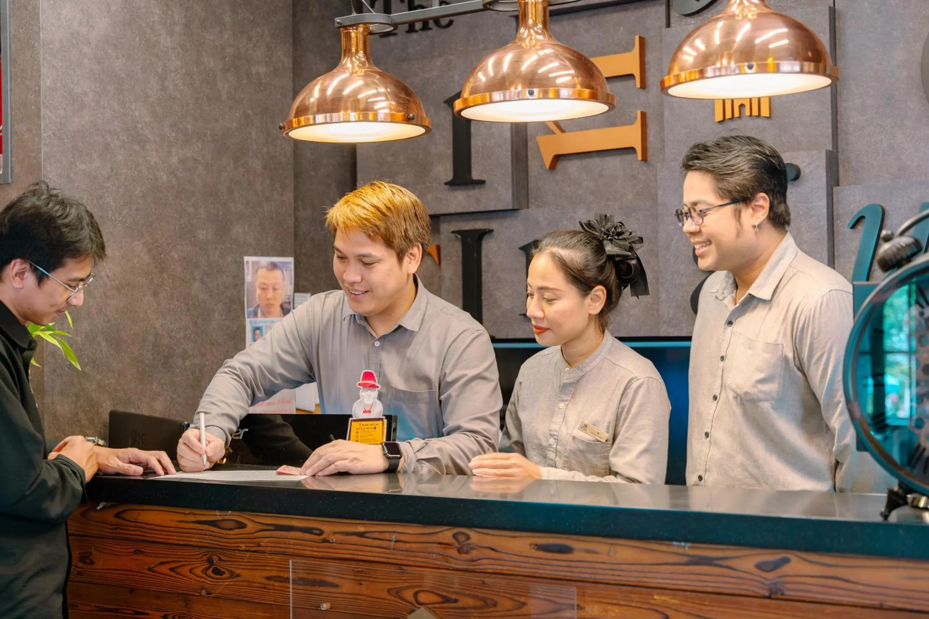 Lobby or reception in The Printing House Poshtel