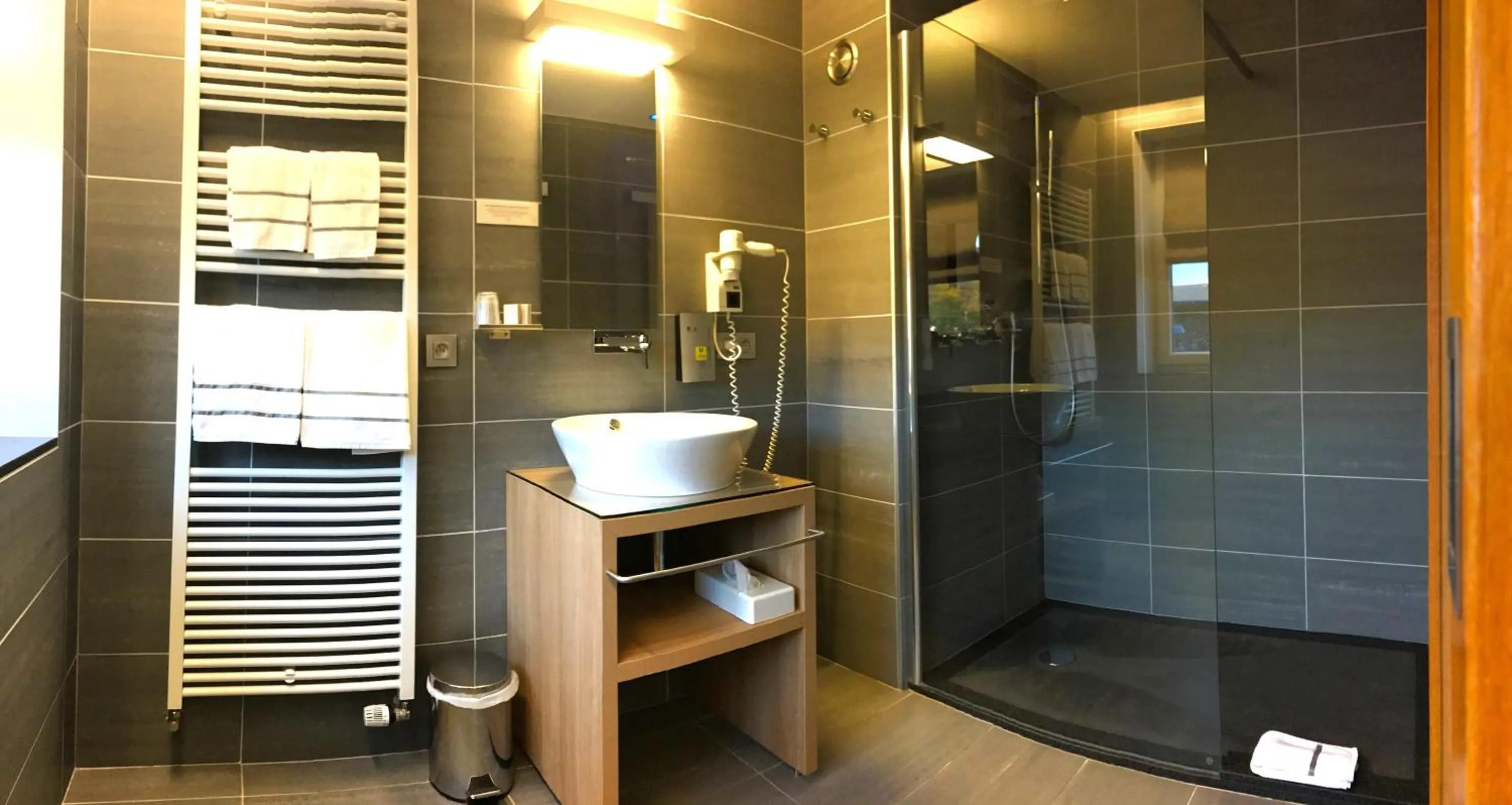 Shower in Hôtel-Restaurant L'Auberge