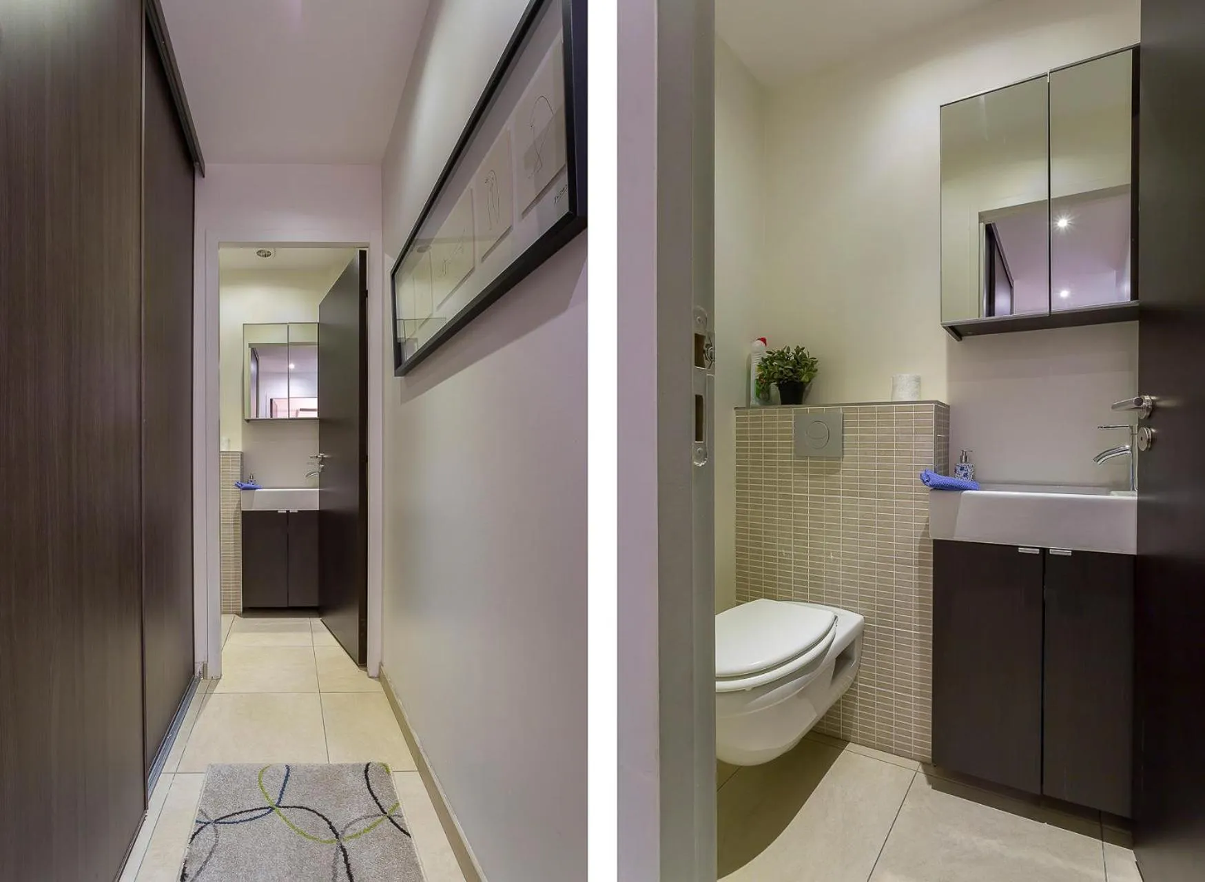 Bathroom in LE JACQUARD Garage Lyon Centre pour 2 à 8 pers