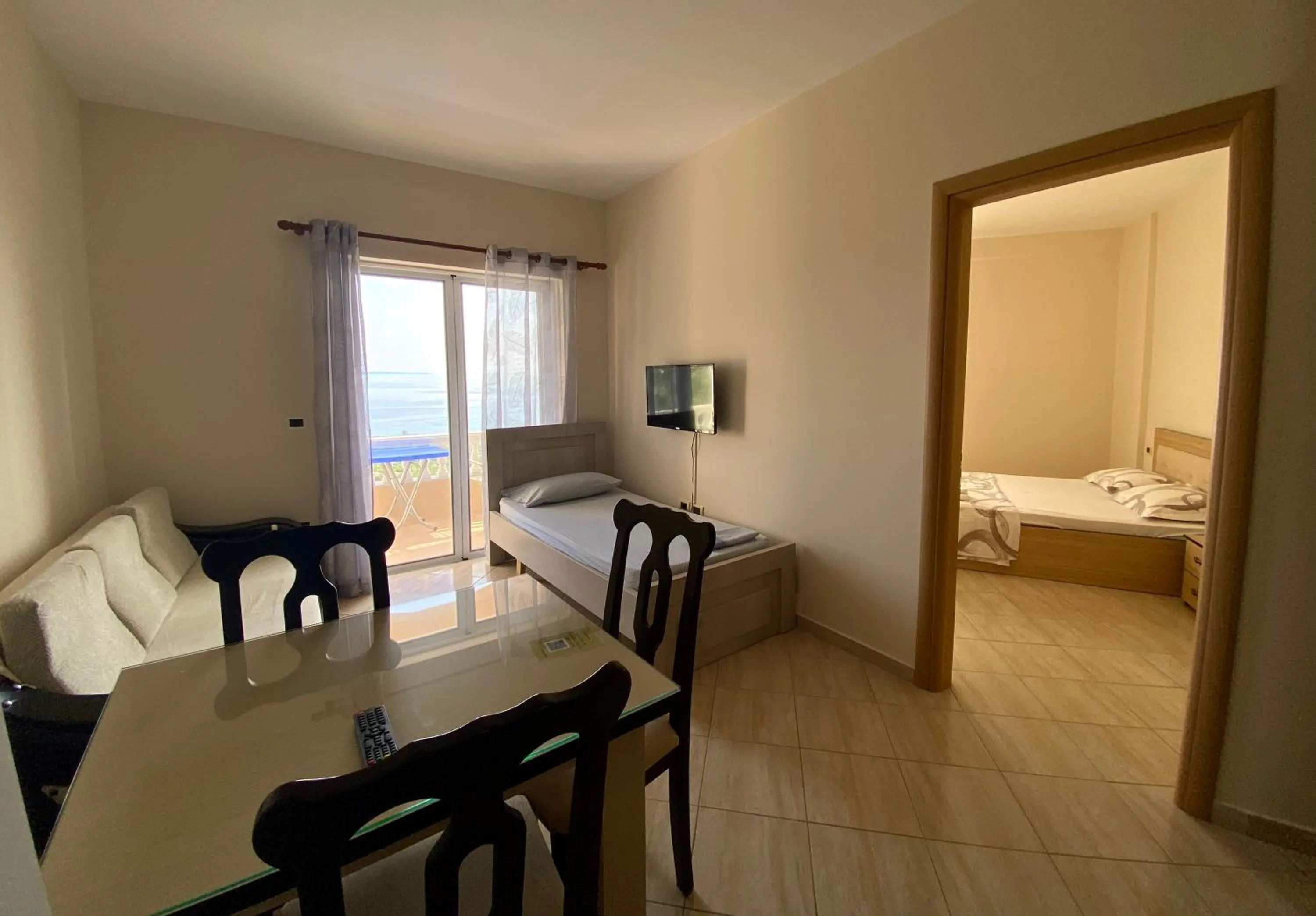 Bed in OniRana Apartments