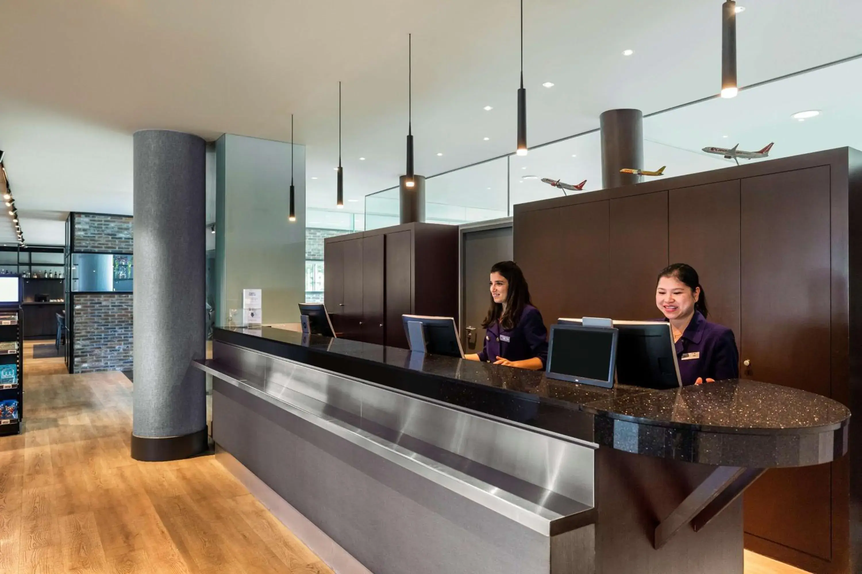 Lobby or reception in NH Brussels Airport Lobby or reception in NH Brussels Airport