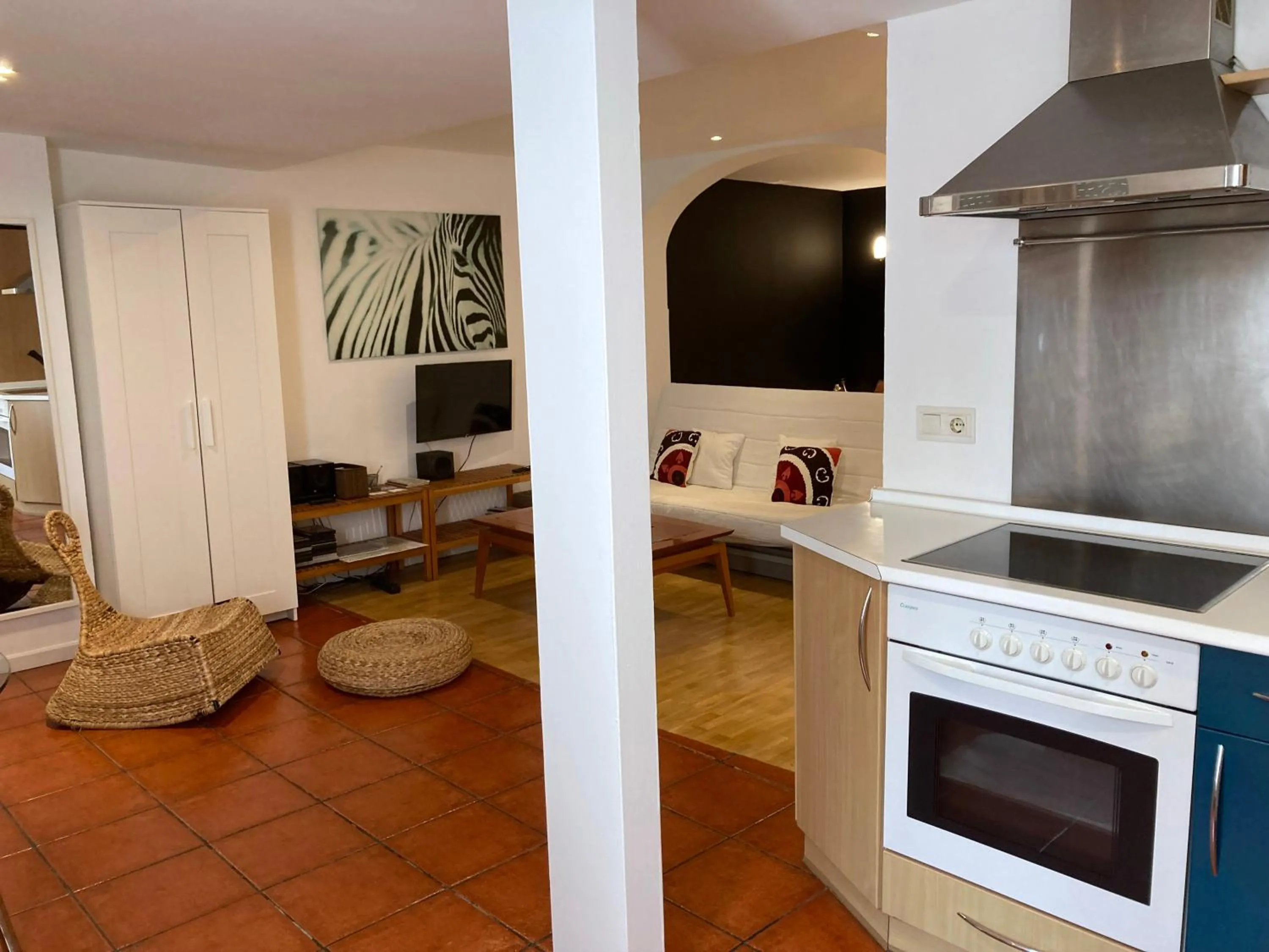 Kitchen or kitchenette in Apartamentos Ondoloin