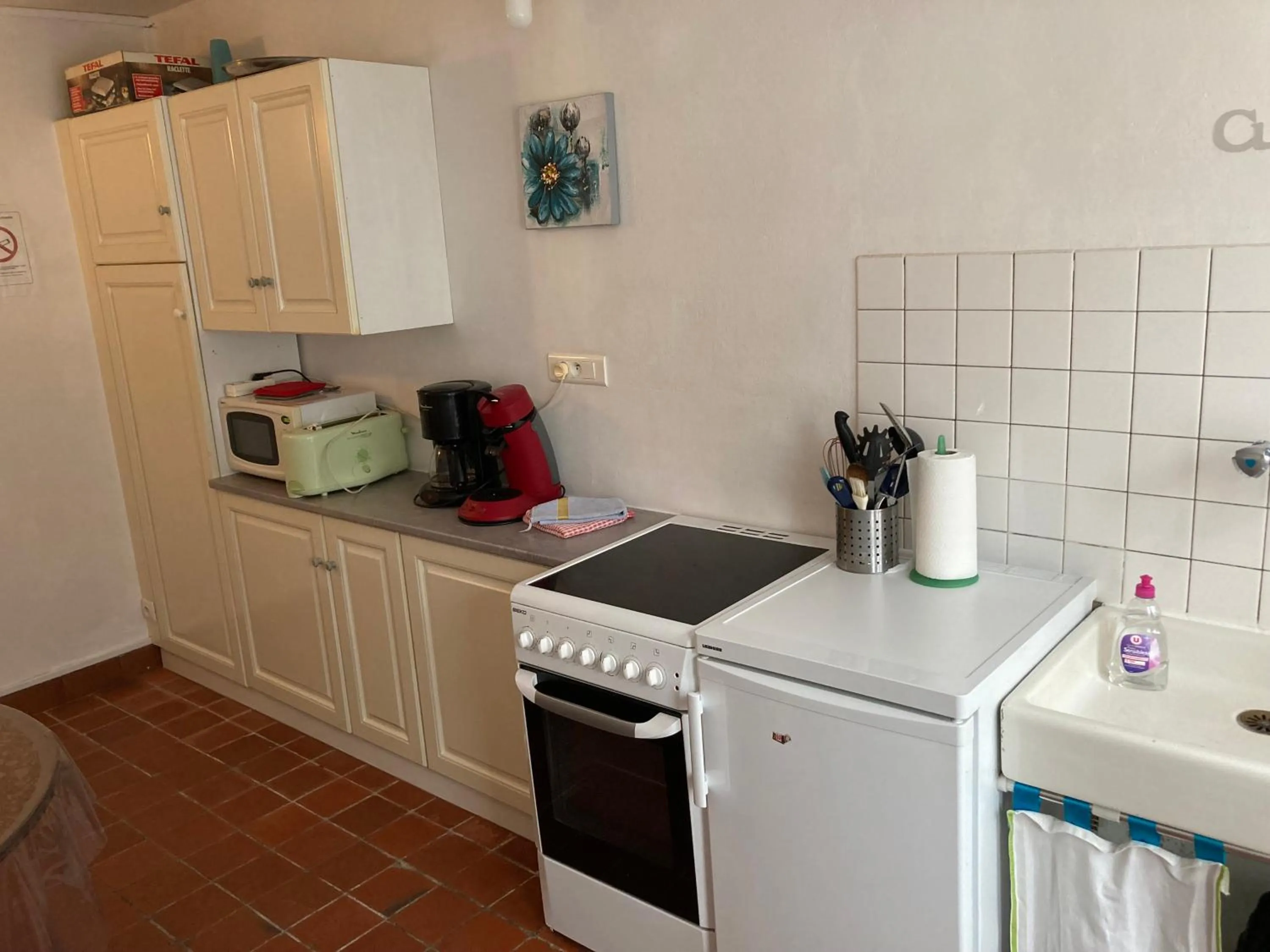 kitchen in Gîte du Port