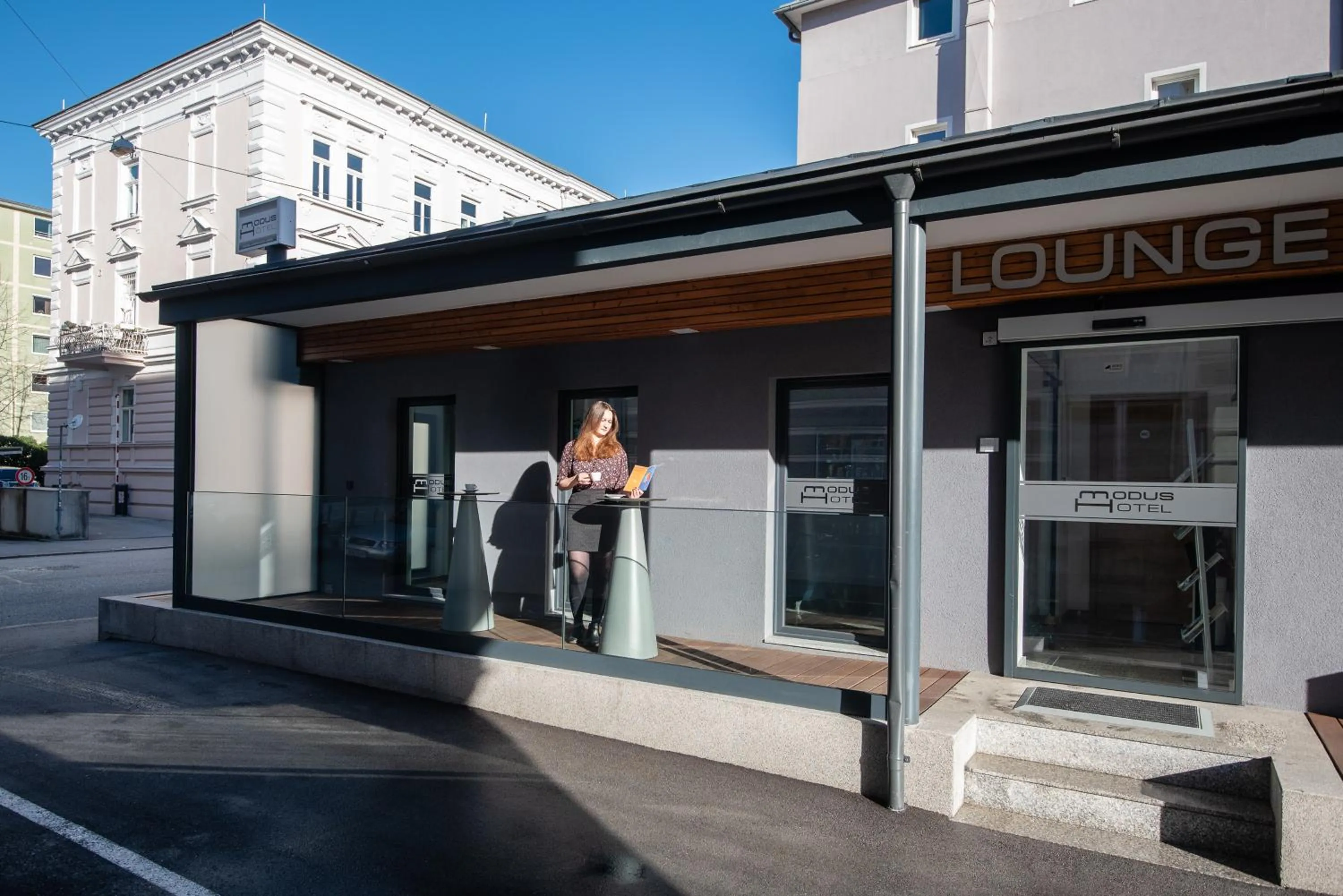 Facade/entrance in Hotel Modus