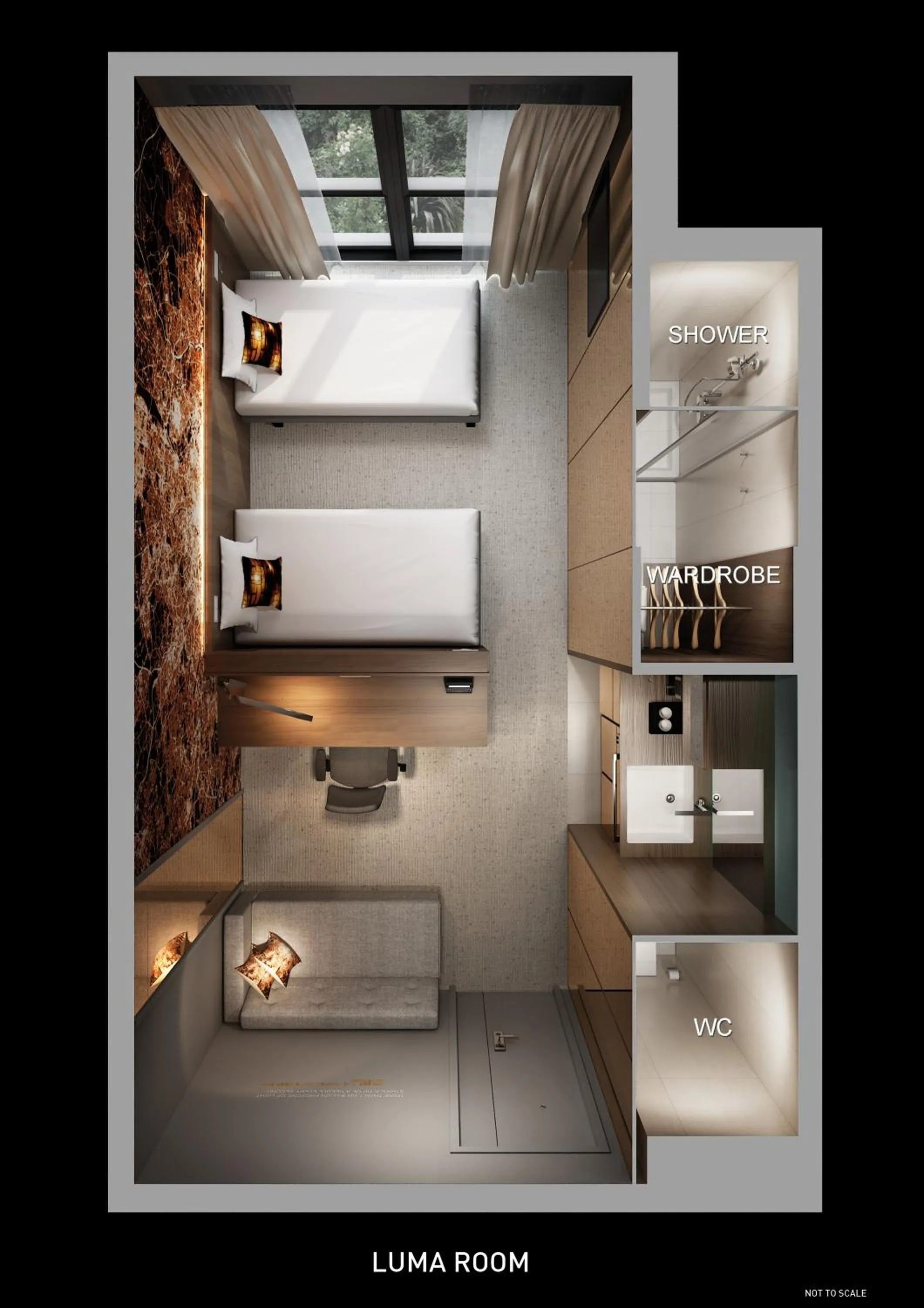 Bathroom in Heeton Concept Hotel – Luma Hammersmith