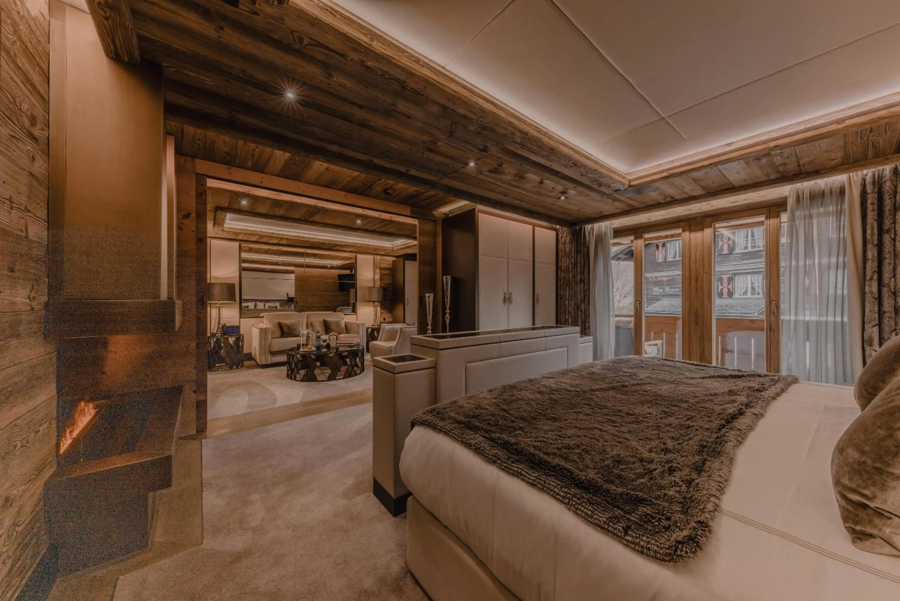 Bed in Ultima Hotel Gstaad