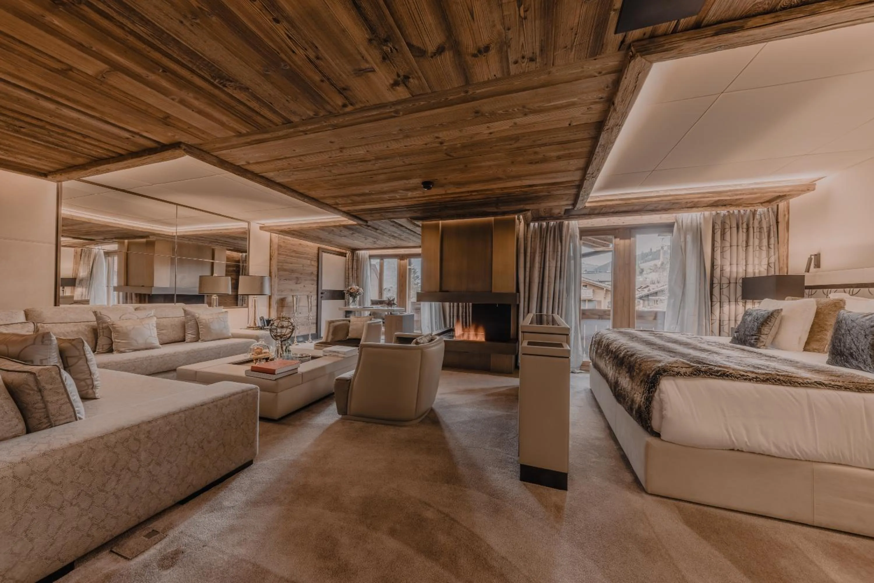 Bed in Ultima Hotel Gstaad