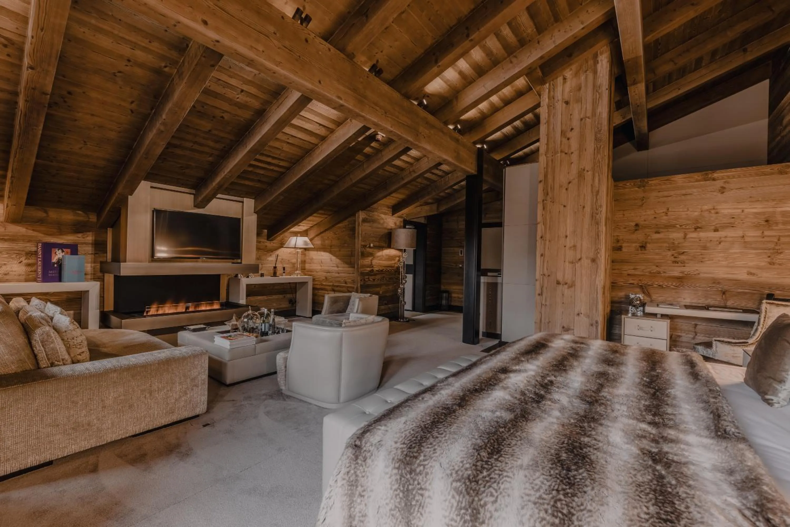 Bed in Ultima Hotel Gstaad