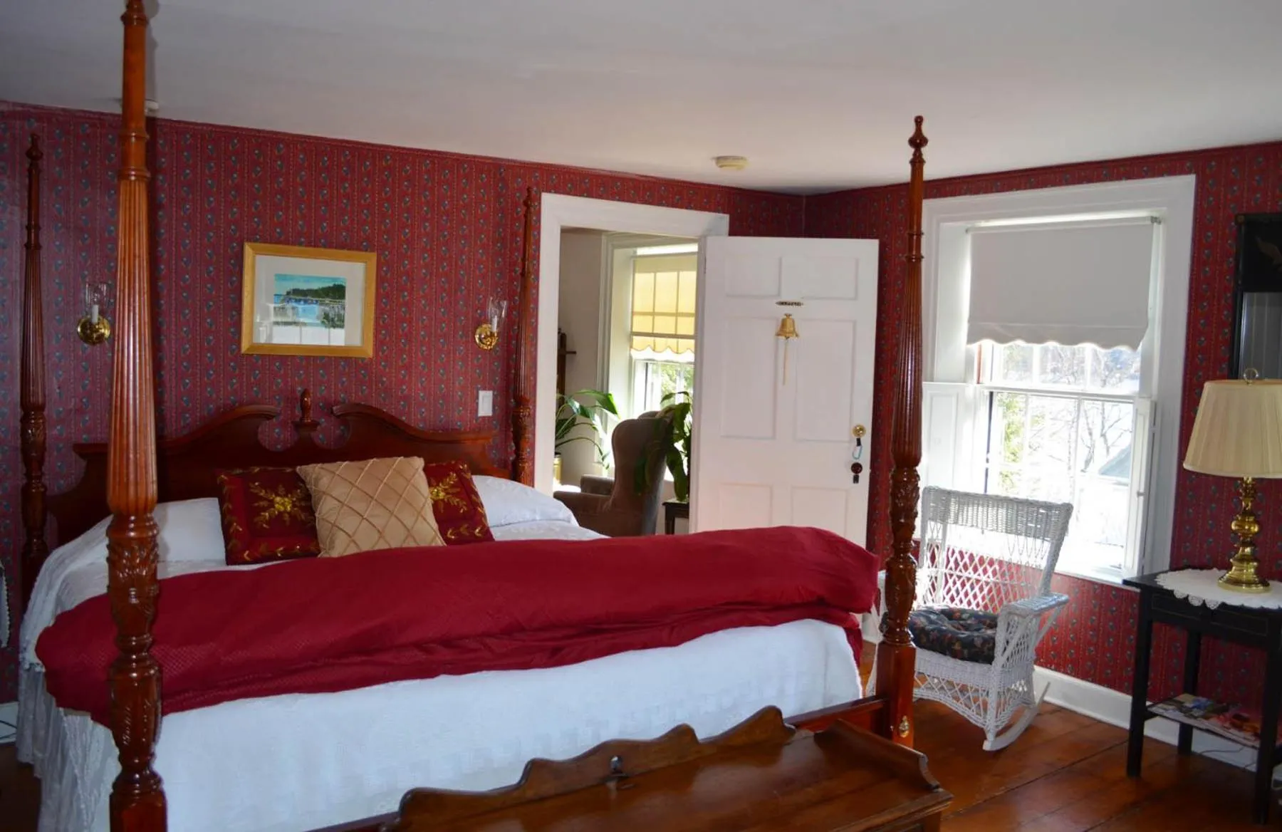 Bed in Pryor House B&B