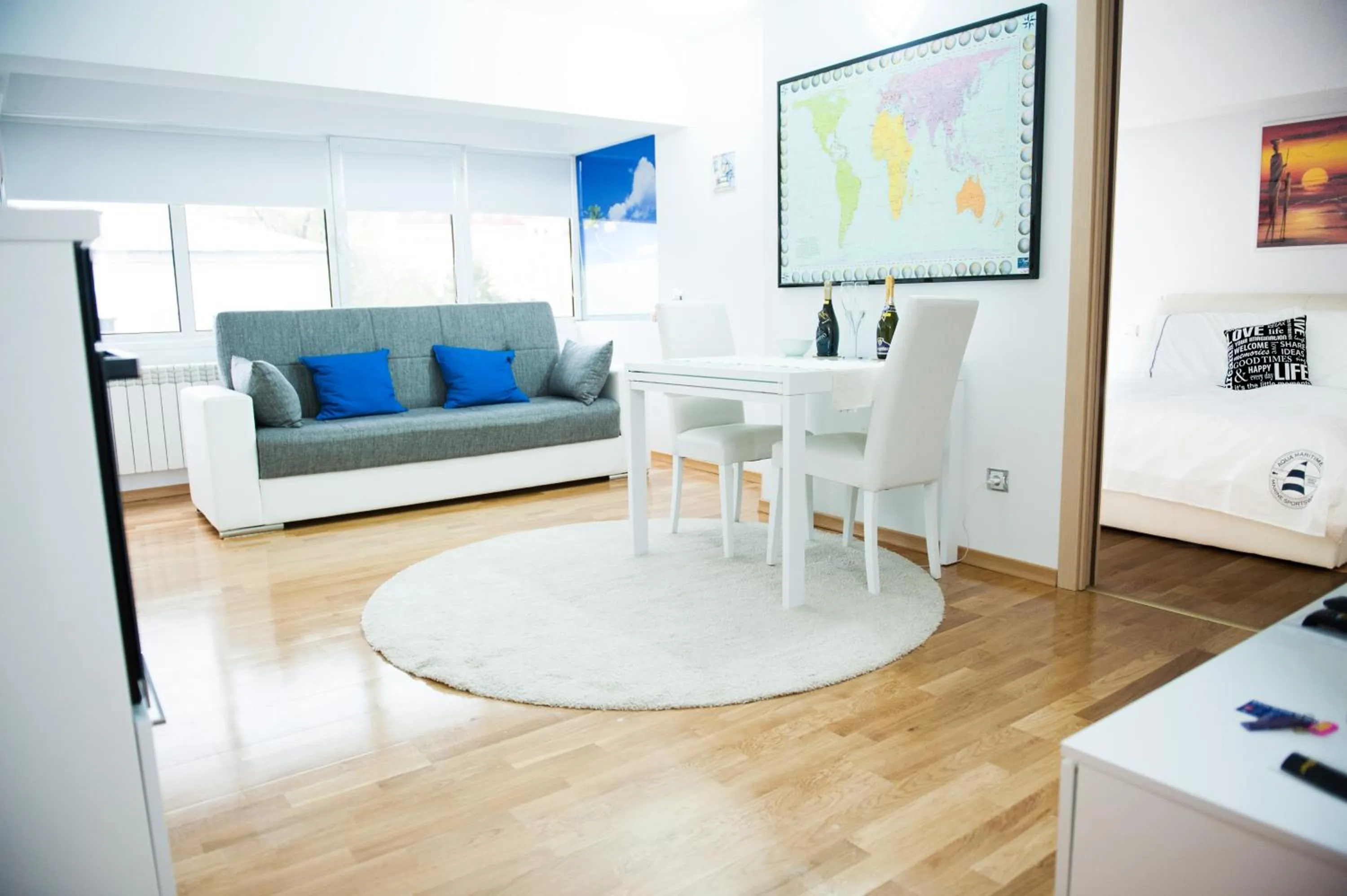 Living room in White Dream Suites