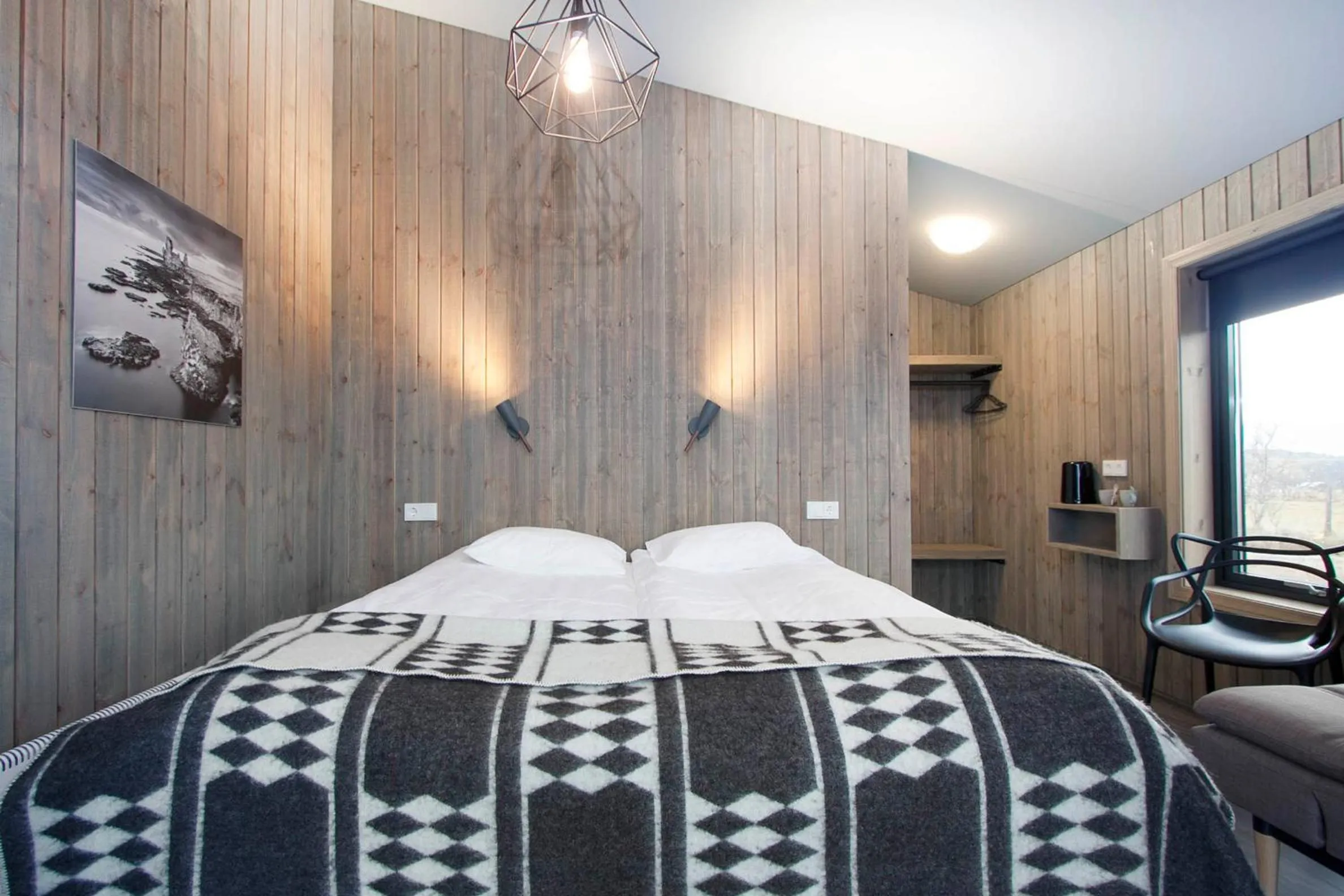 Bedroom, Bed in Arnarstapi Cottages