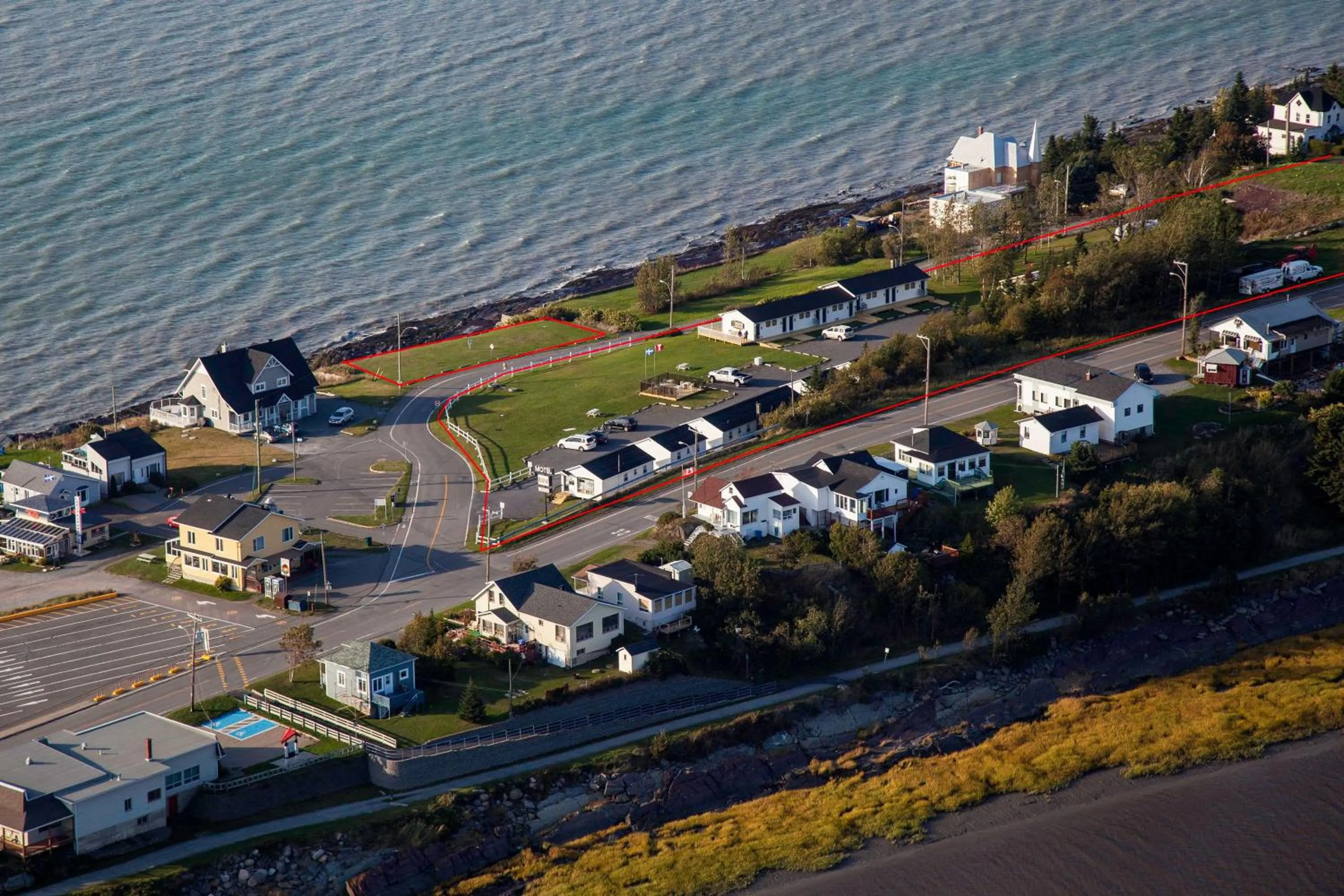 Bird's eye view in Motel Bellevue