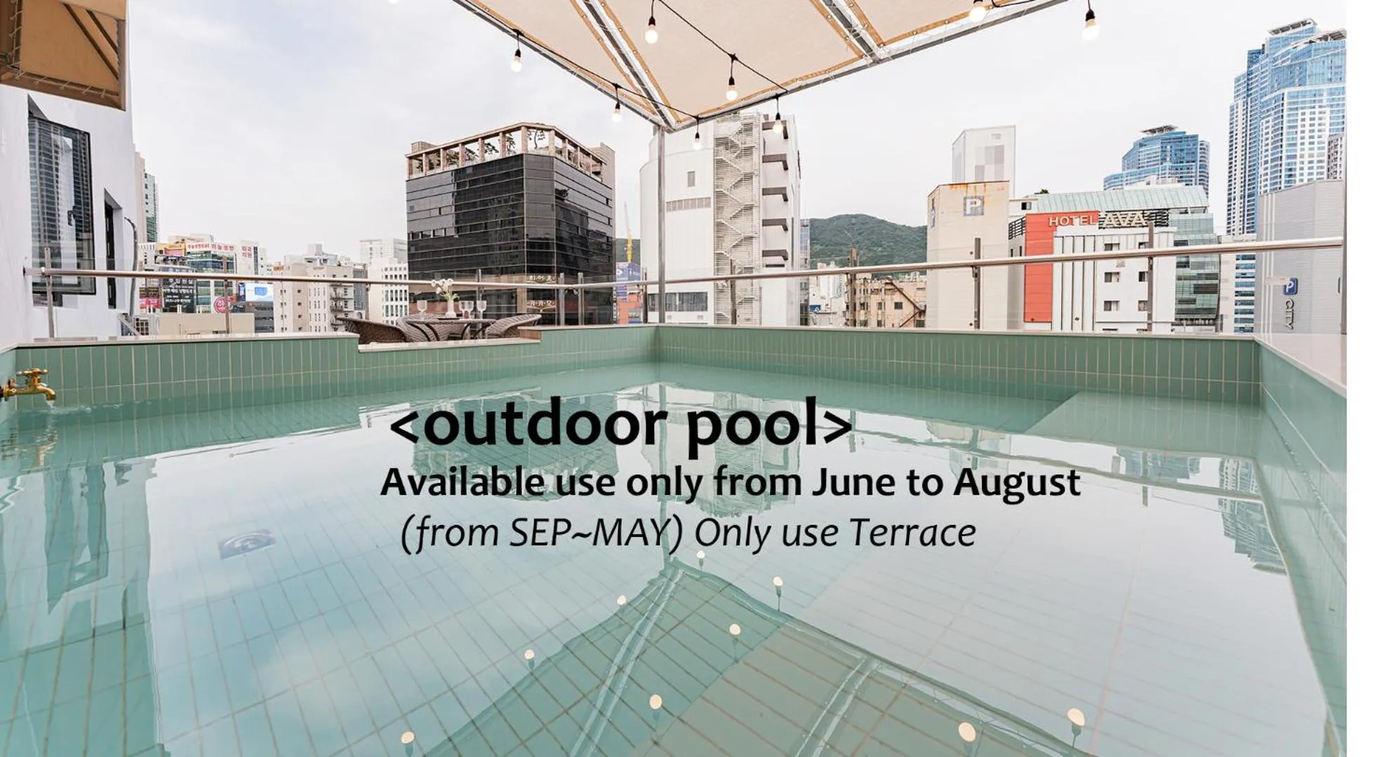 Patio in Denbasta Central Hotel Seomyeon