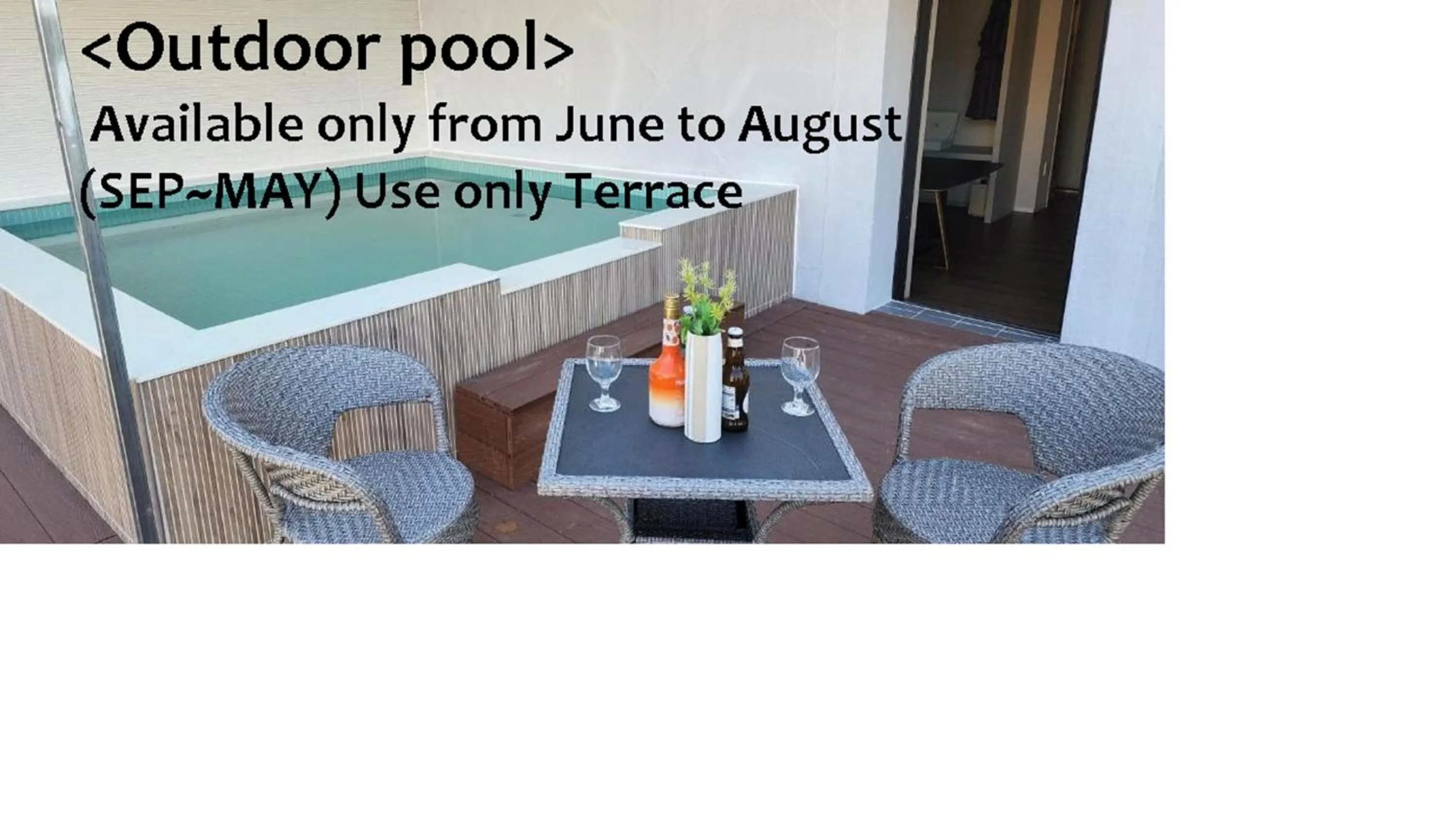 Patio in Denbasta Central Hotel Seomyeon