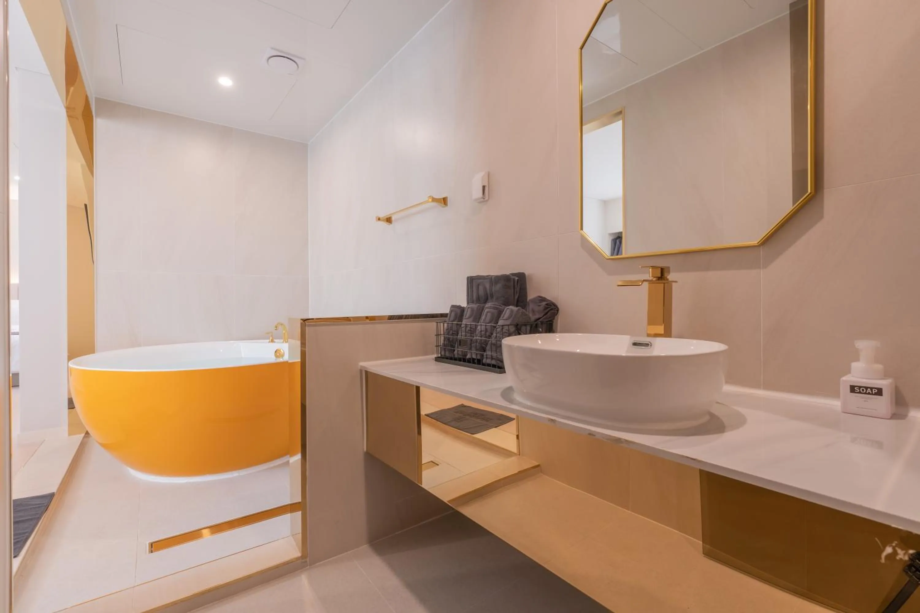 Bathroom in Denbasta Central Hotel Seomyeon